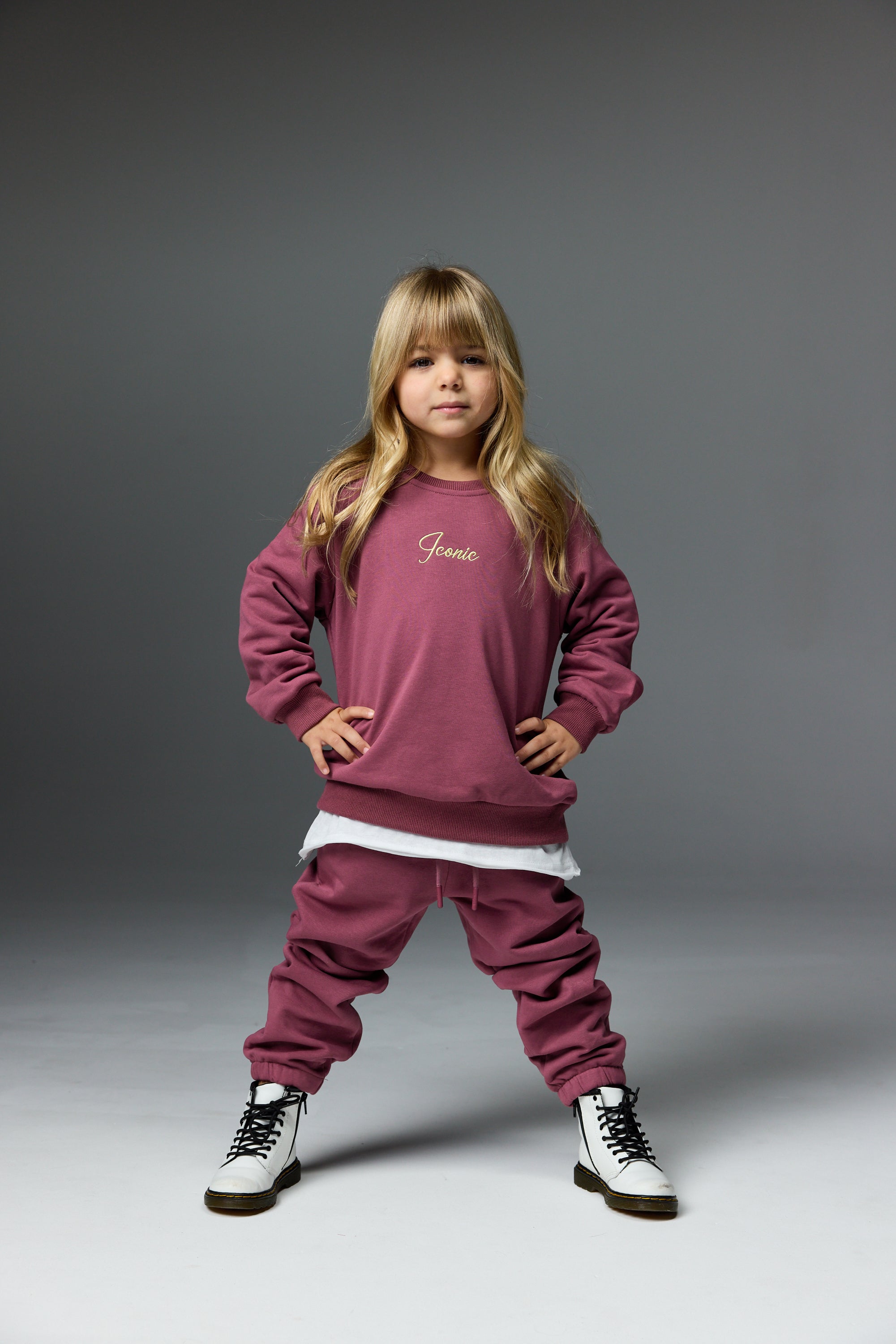 סוויטשרט אייקון סגול חציל