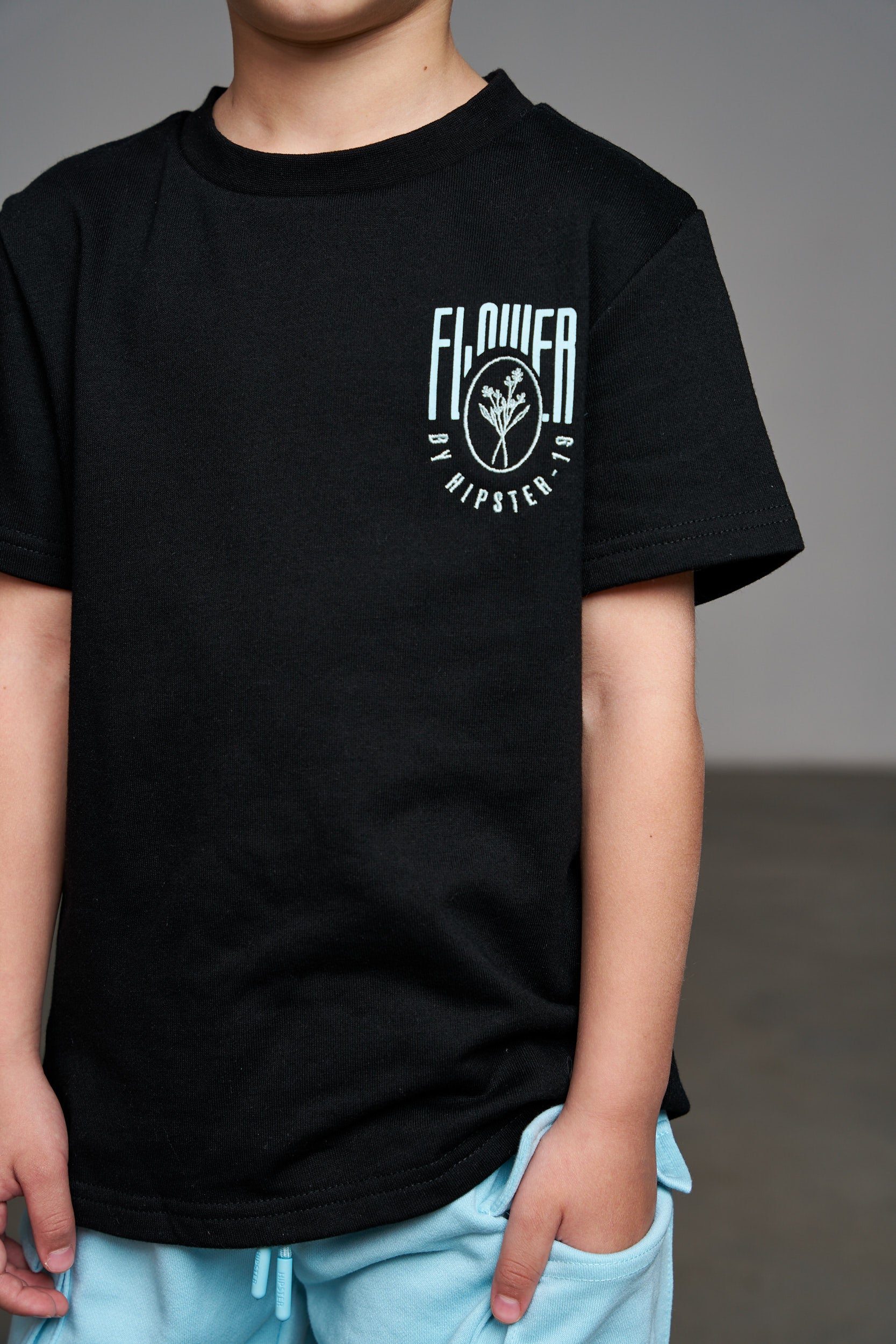 חליפת Flower תכלת - Hipster