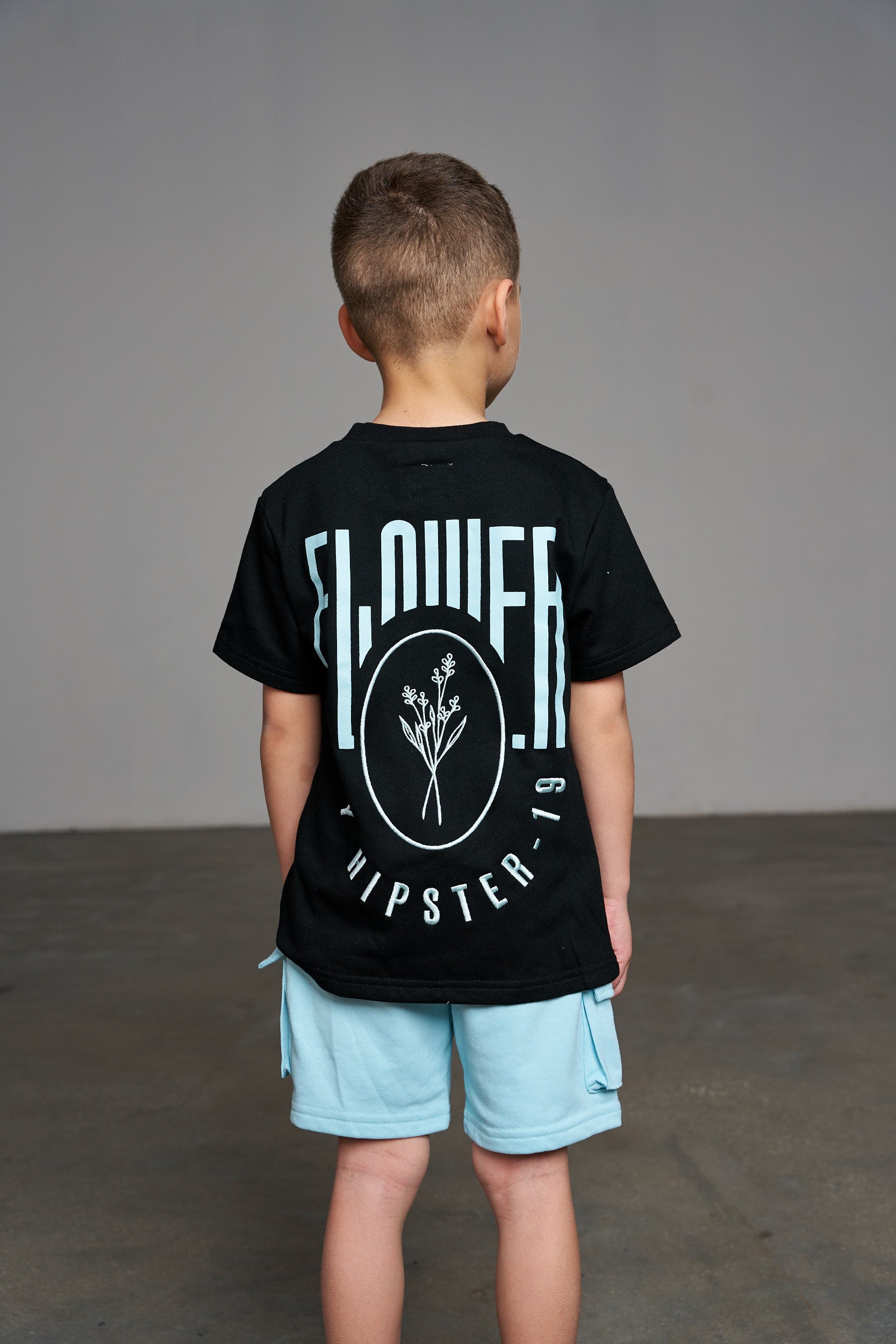 חליפת Flower תכלת - Hipster