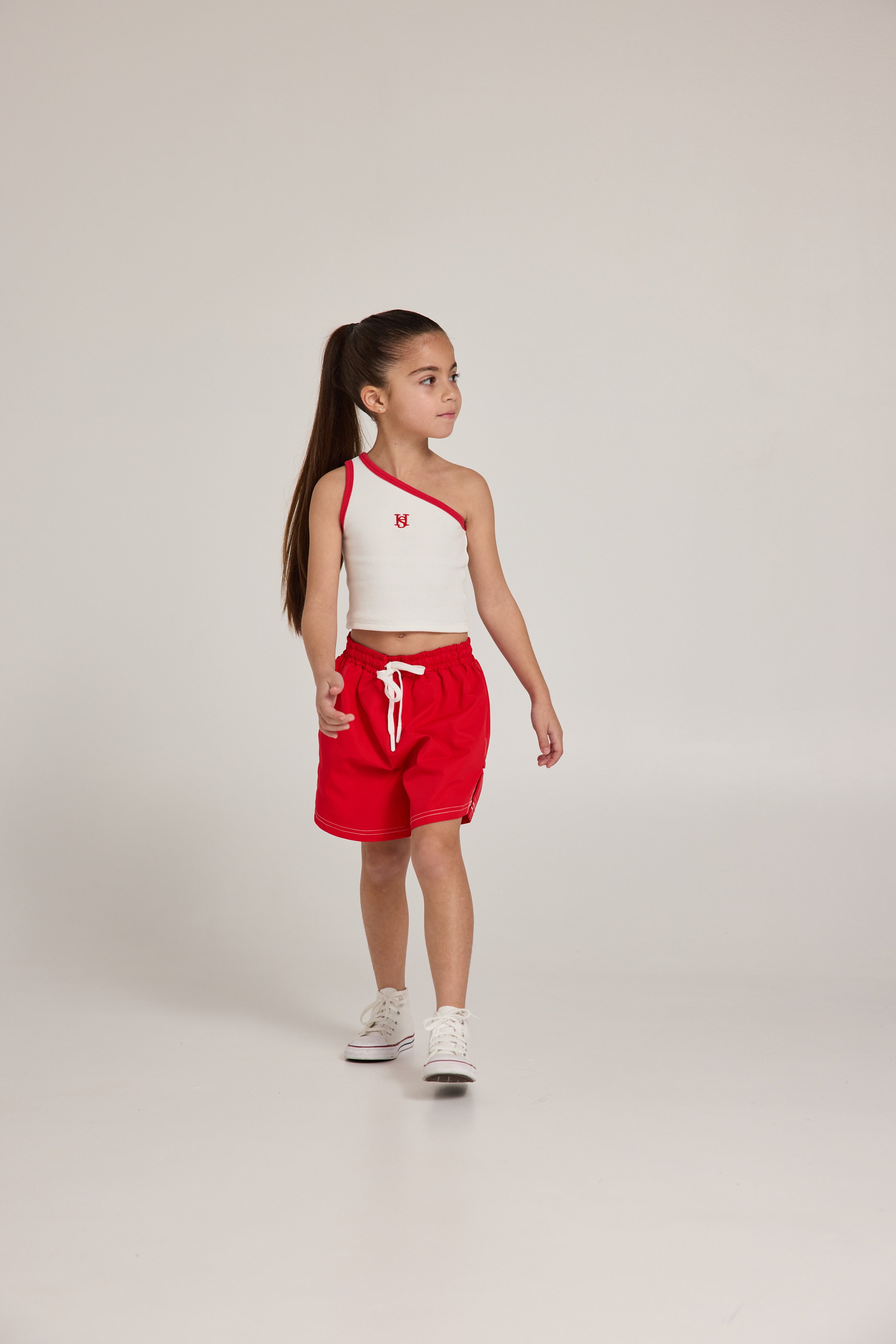 גופיית כתף לוגו אדום