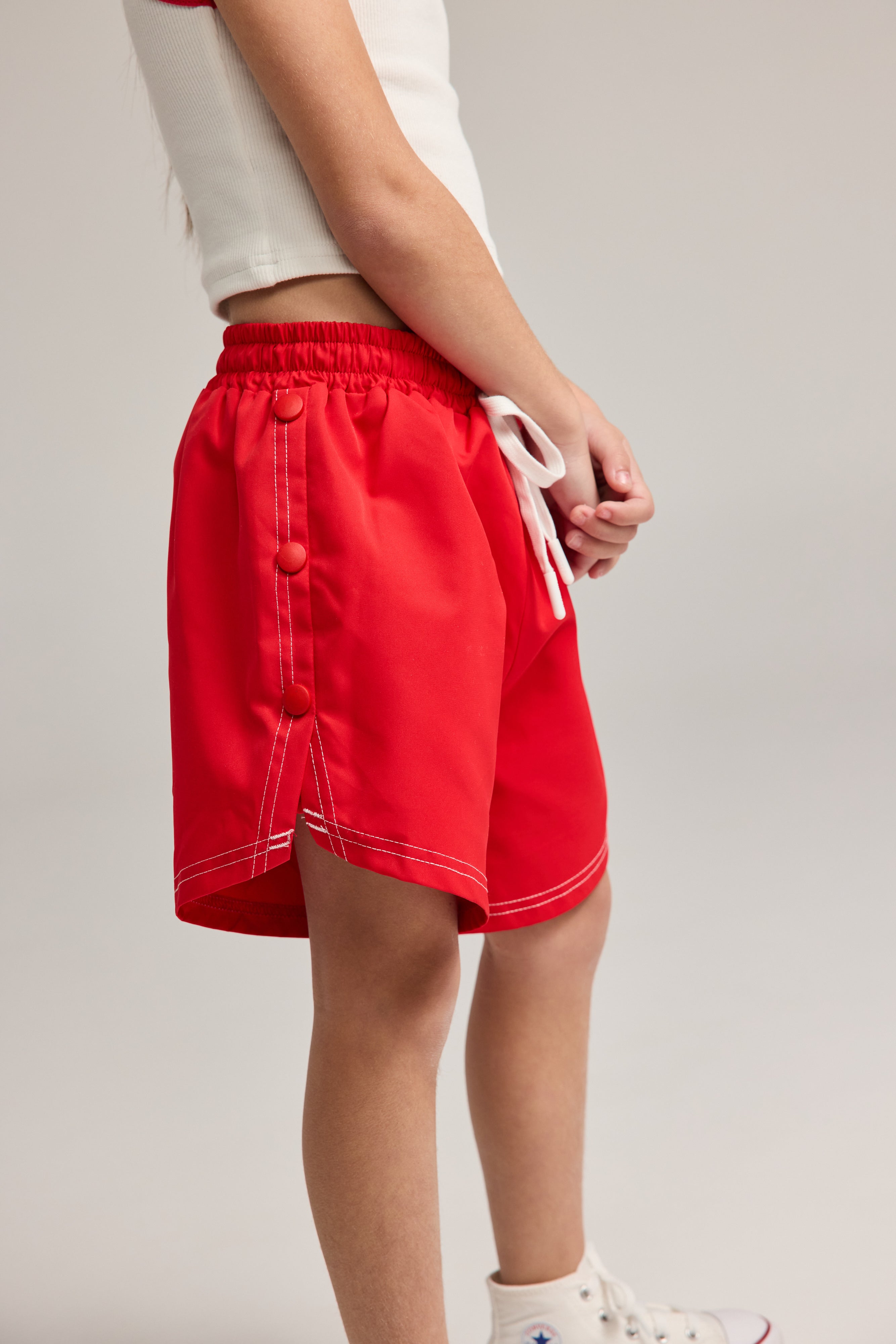 מכנס ניילון אדום