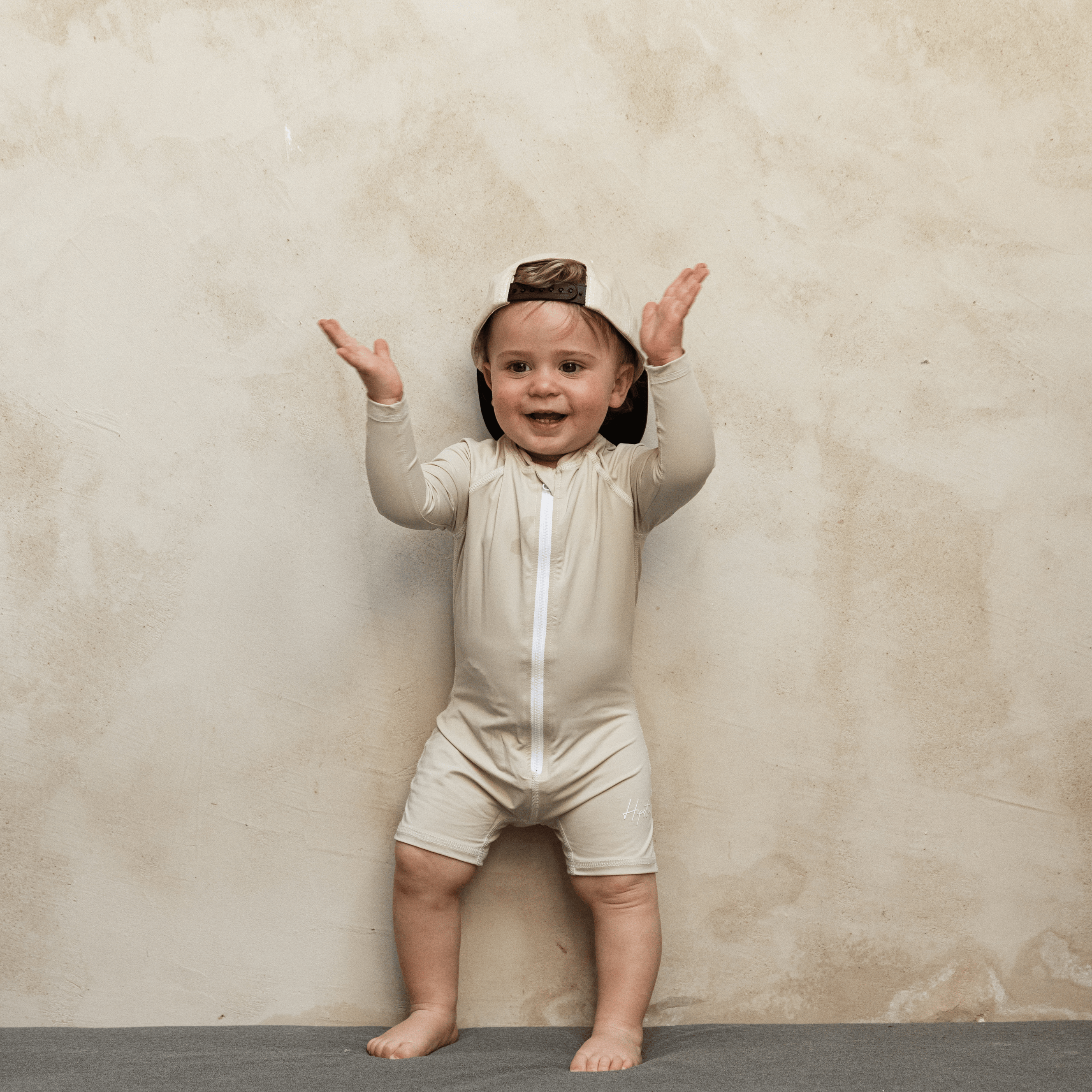 אוברול בגד ים בז - Hipster