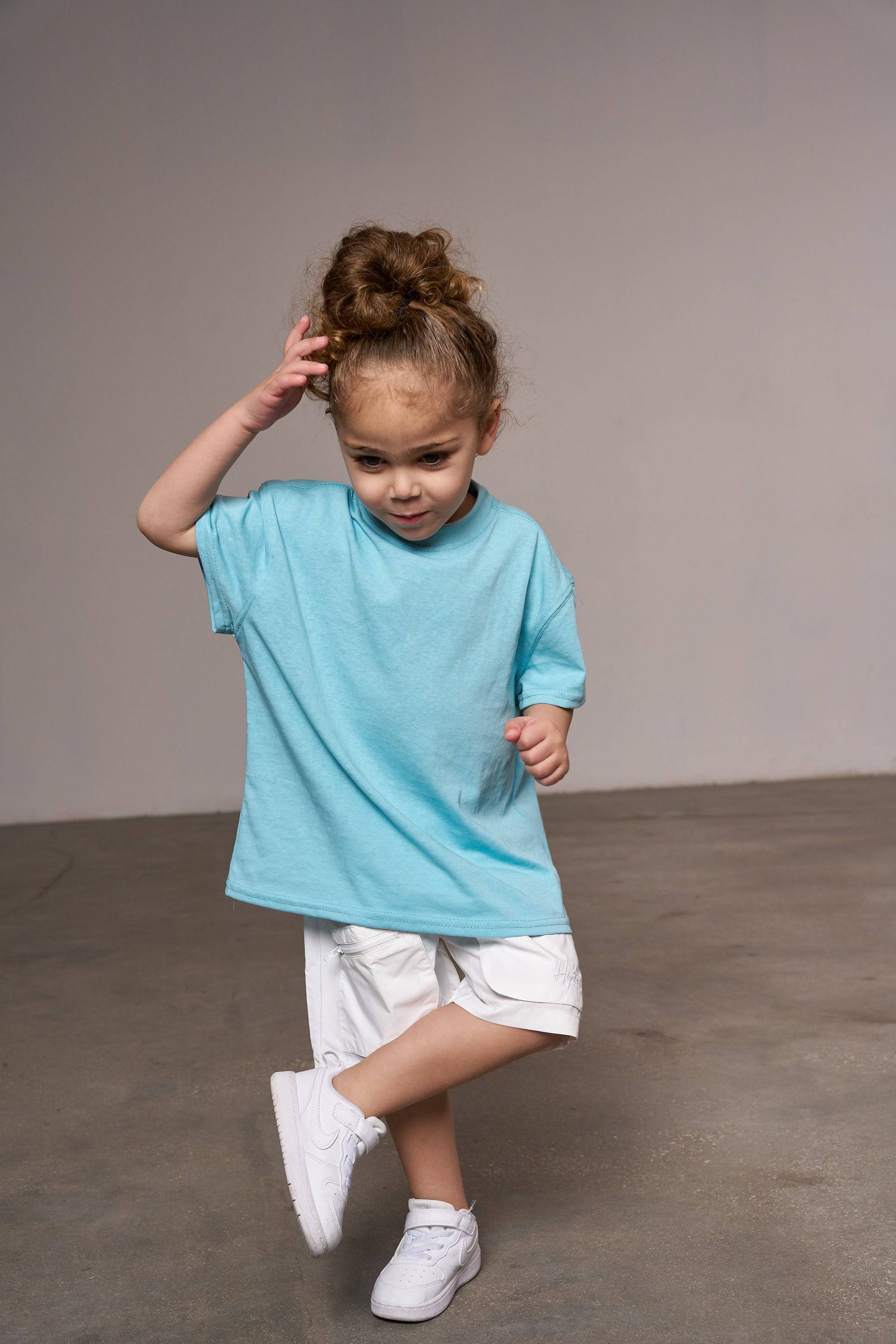 טישרט כותנה תכלת - Hipster