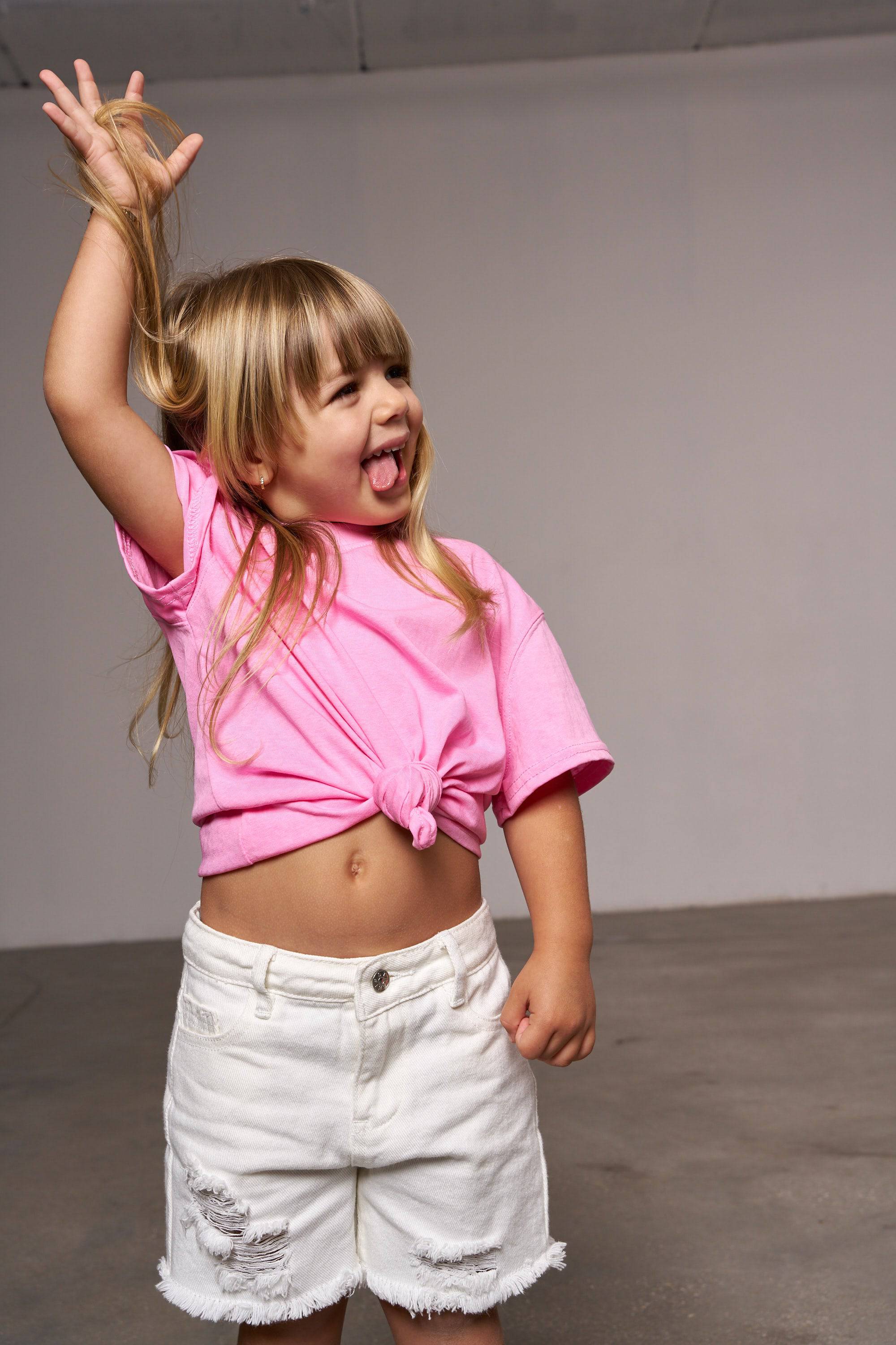 טישרט כותנה ורודה - Hipster