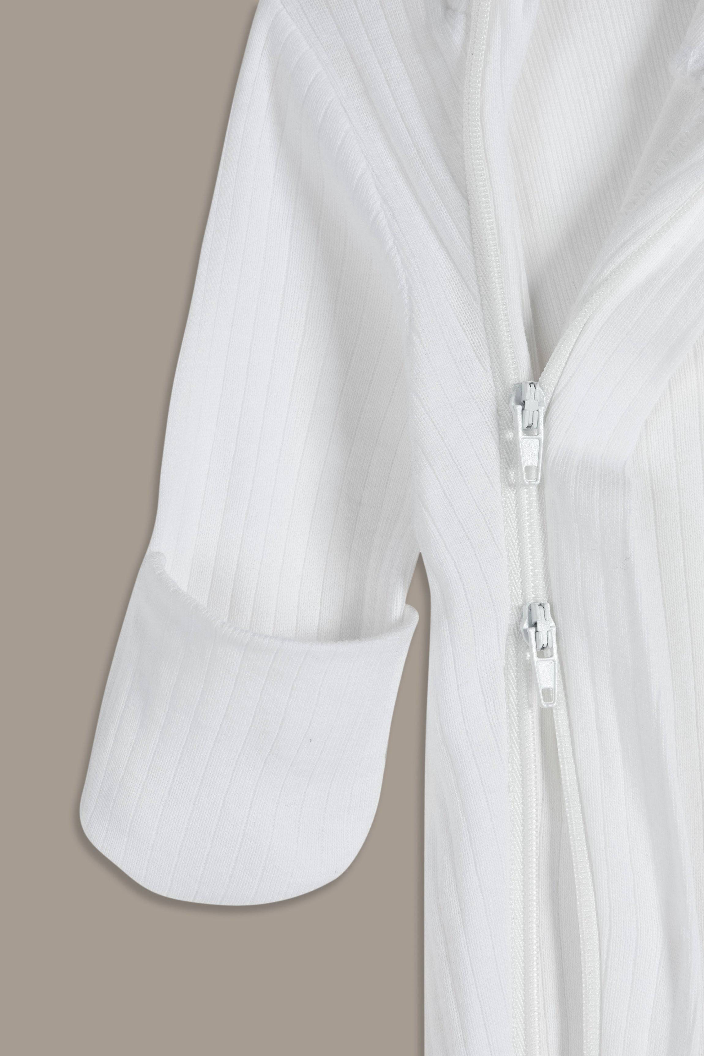 אוברול ריב לבן - Hipster