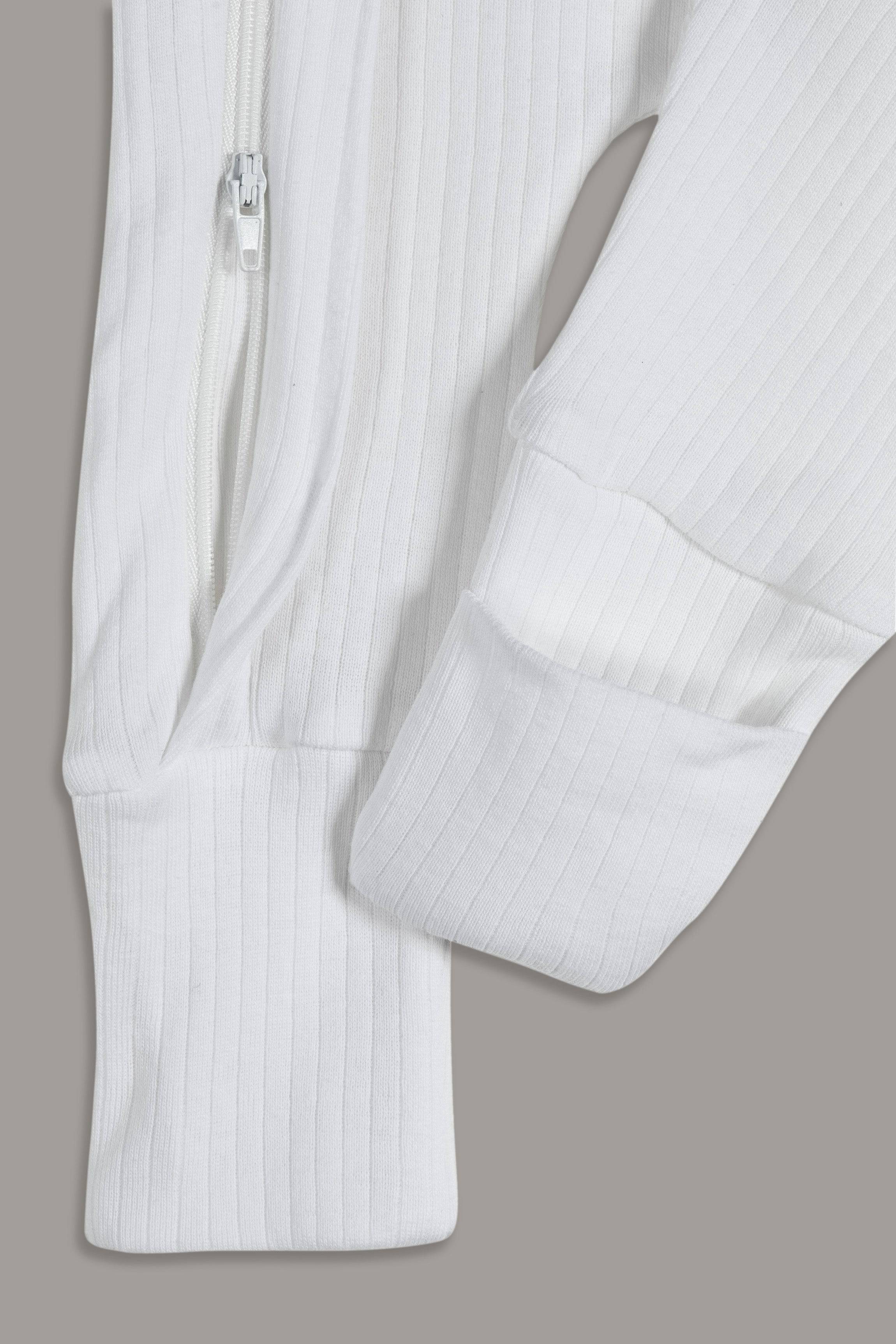 אוברול ריב לבן - Hipster