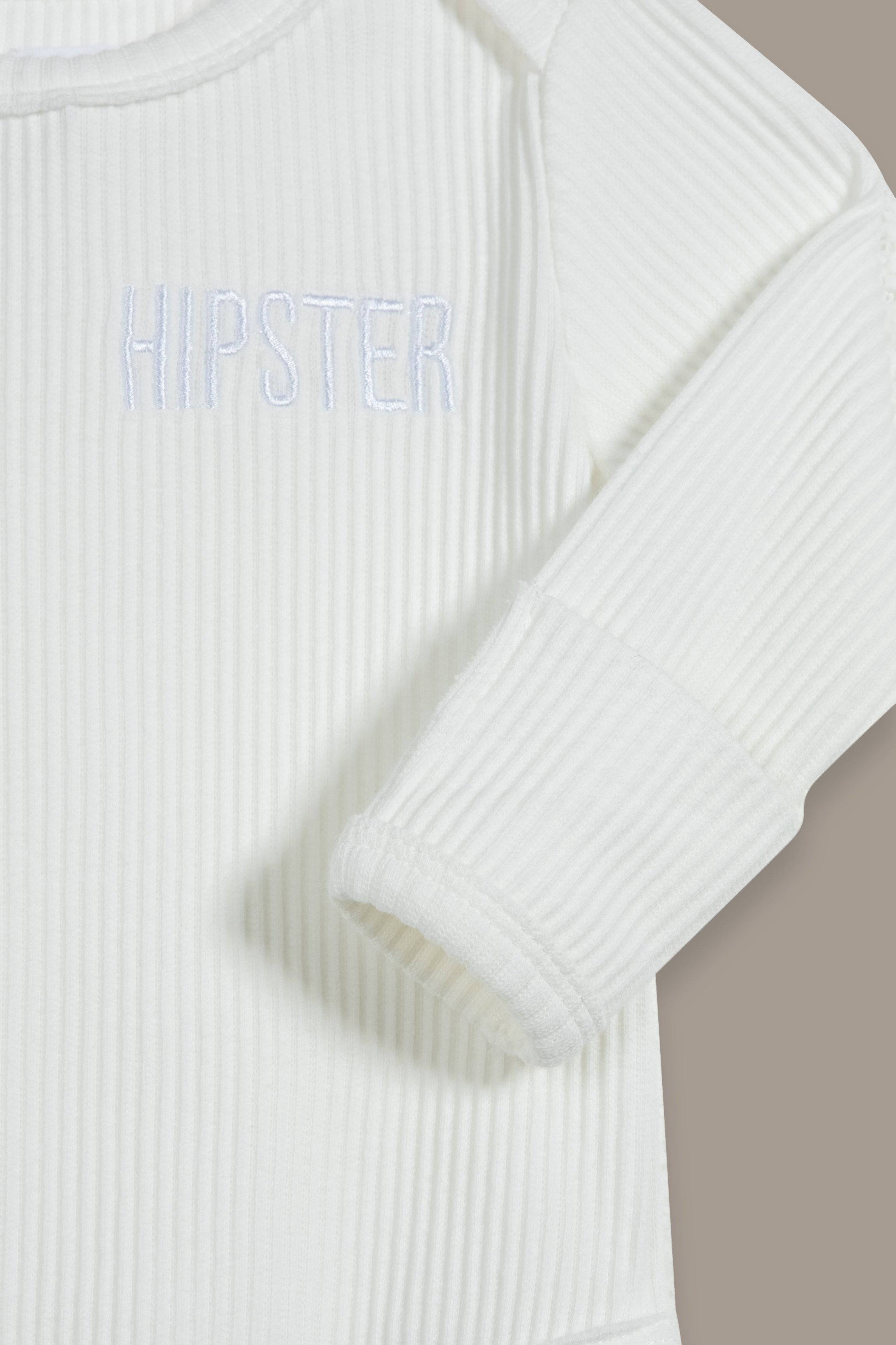 בגד גוף בייבי לבן - Hipster