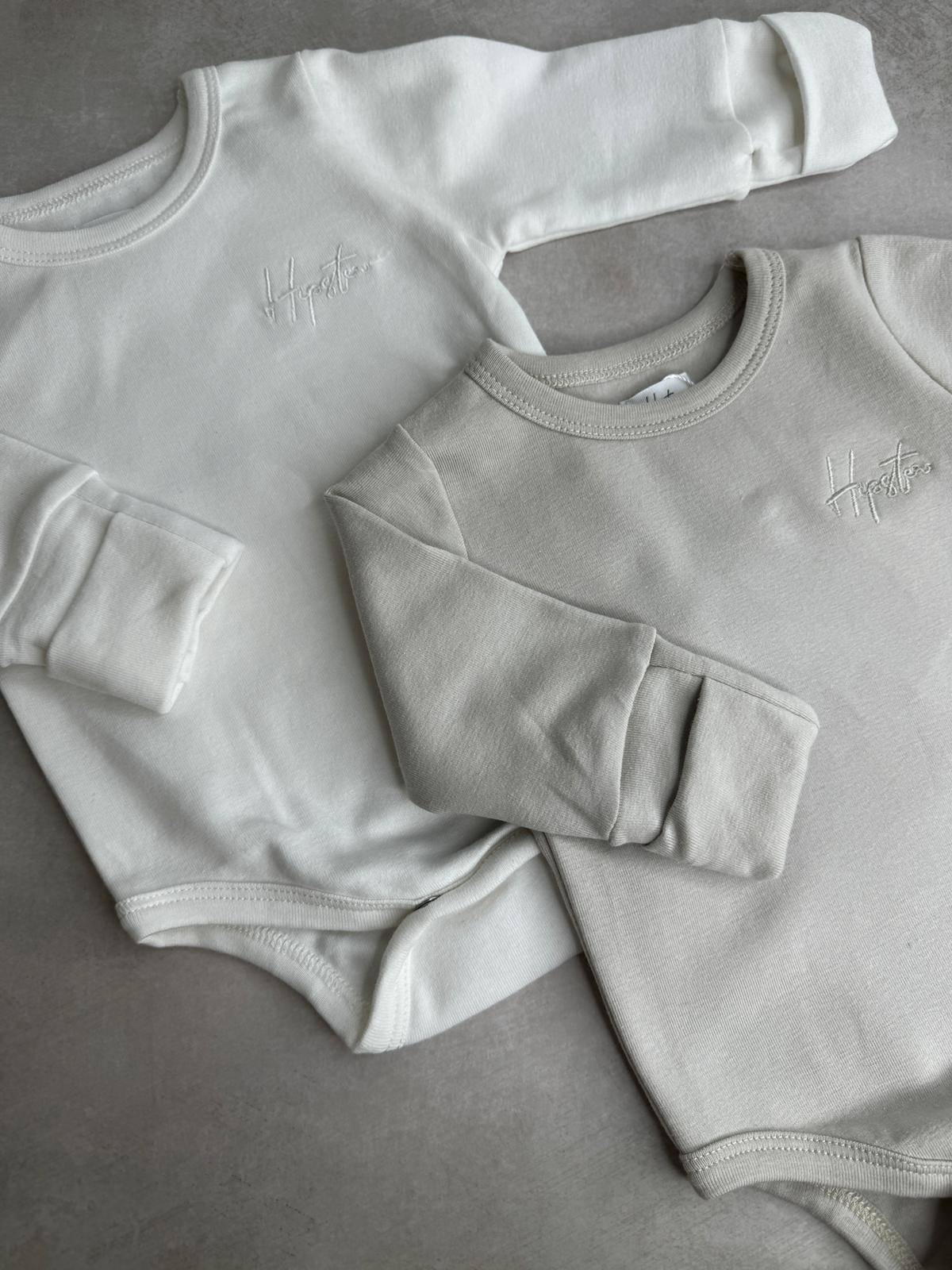 זוג בגדי גוף לתינוק - Hipster