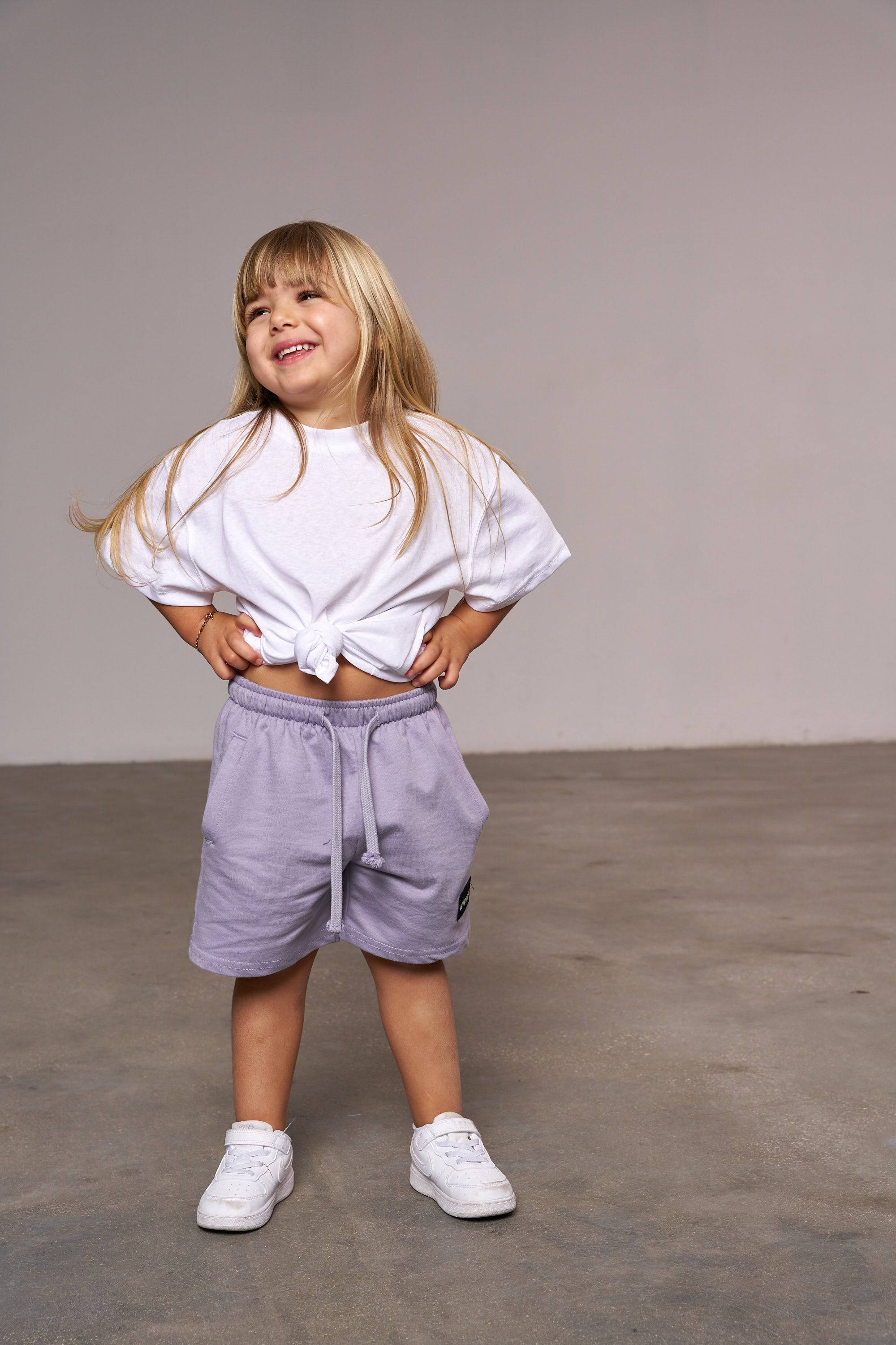 מכנס בייסיק קצר סגול - Hipster