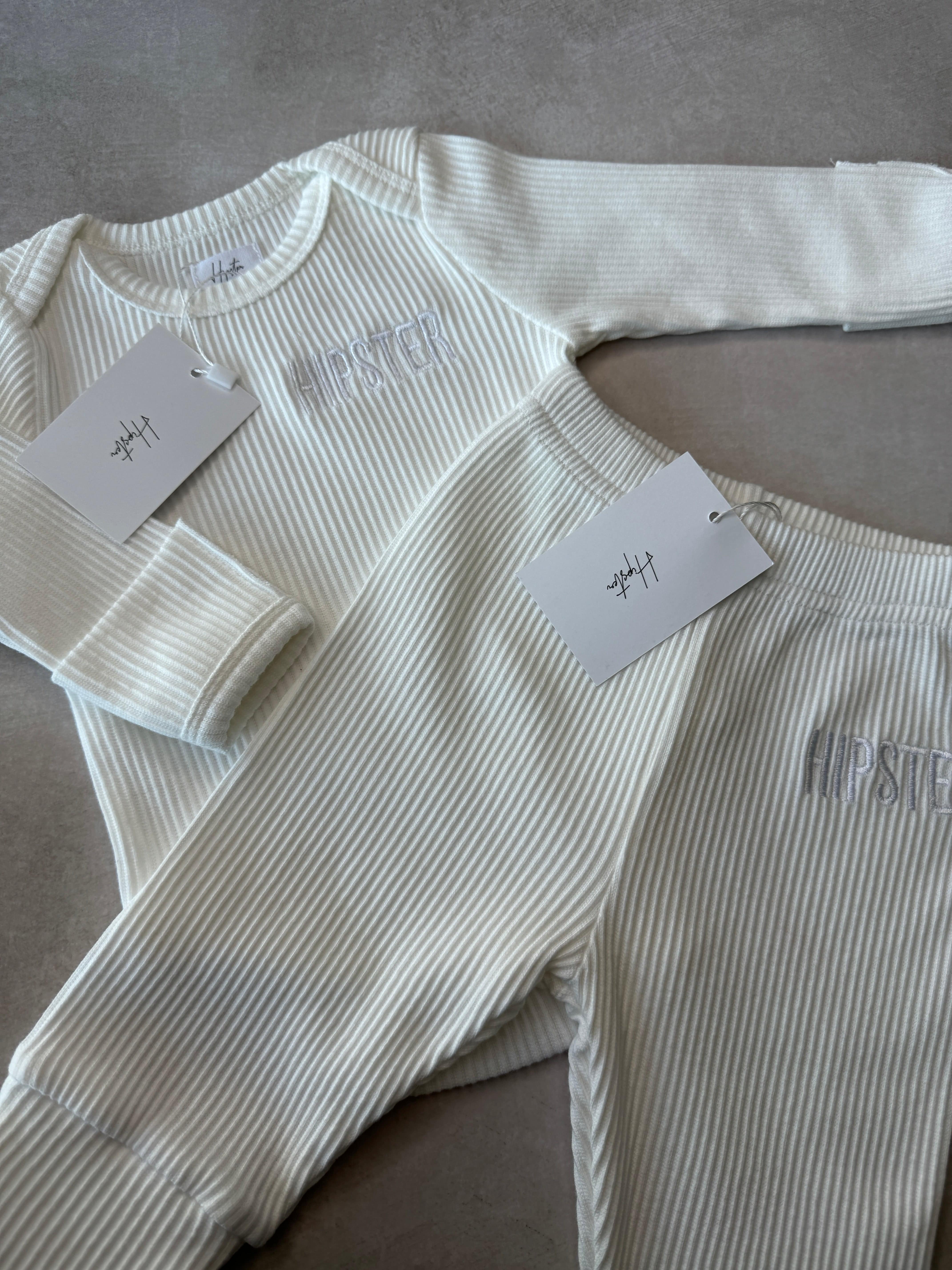 בגד גוף בייבי לבן - Hipster