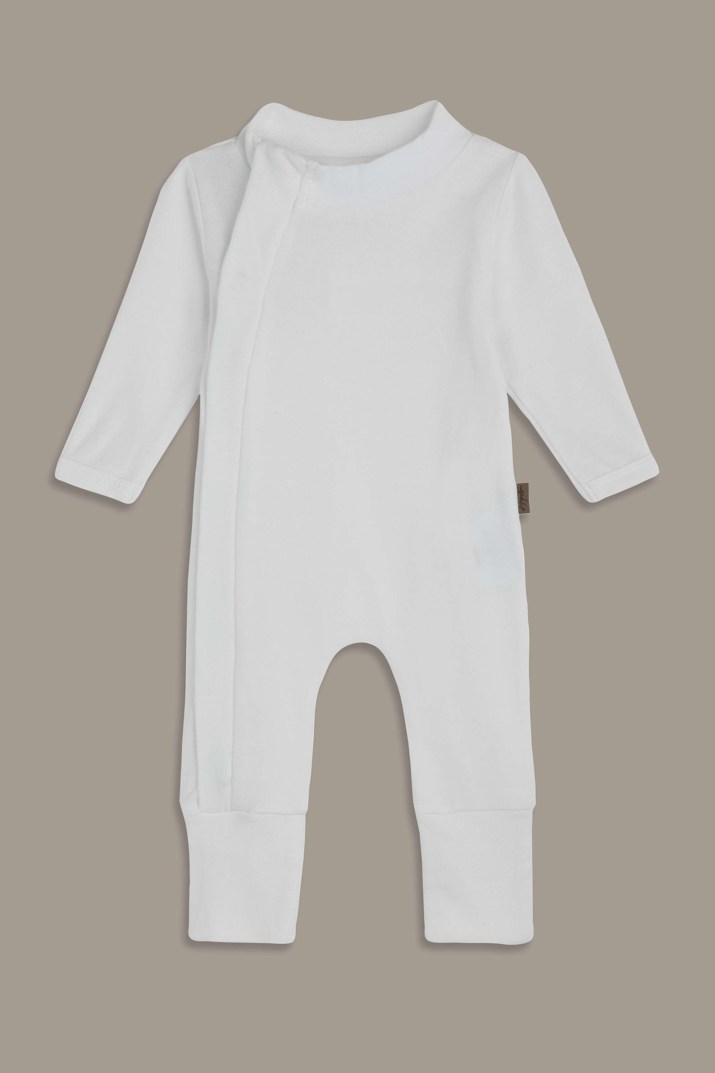 אוברול ארוך לבן רקמה - Hipster