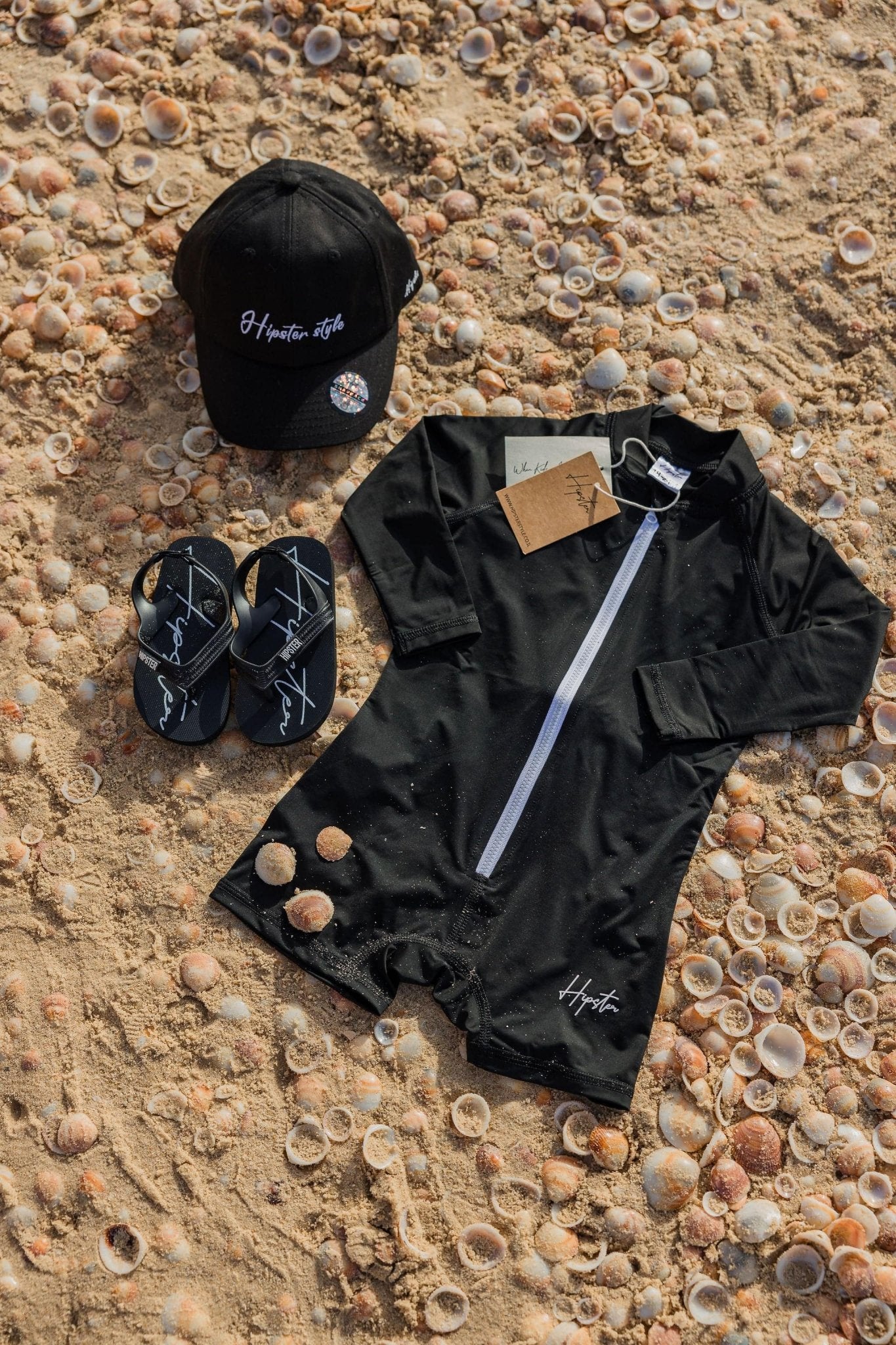 אוברול בגד ים שחור - Hipster