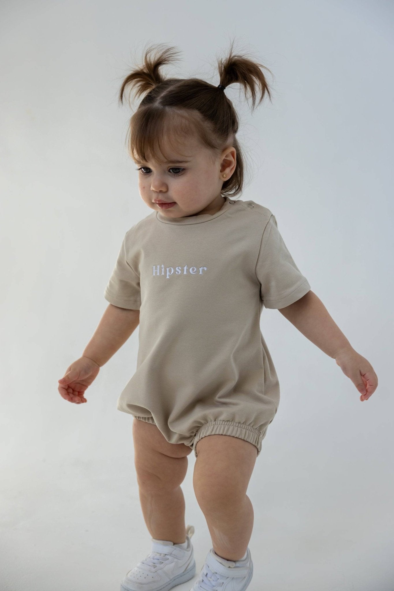 אוברול תיקתקים בז' - Hipster