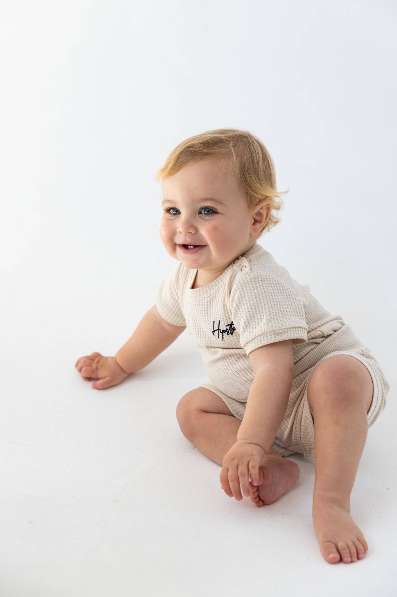 בגד גוף וופל בז' - Hipster