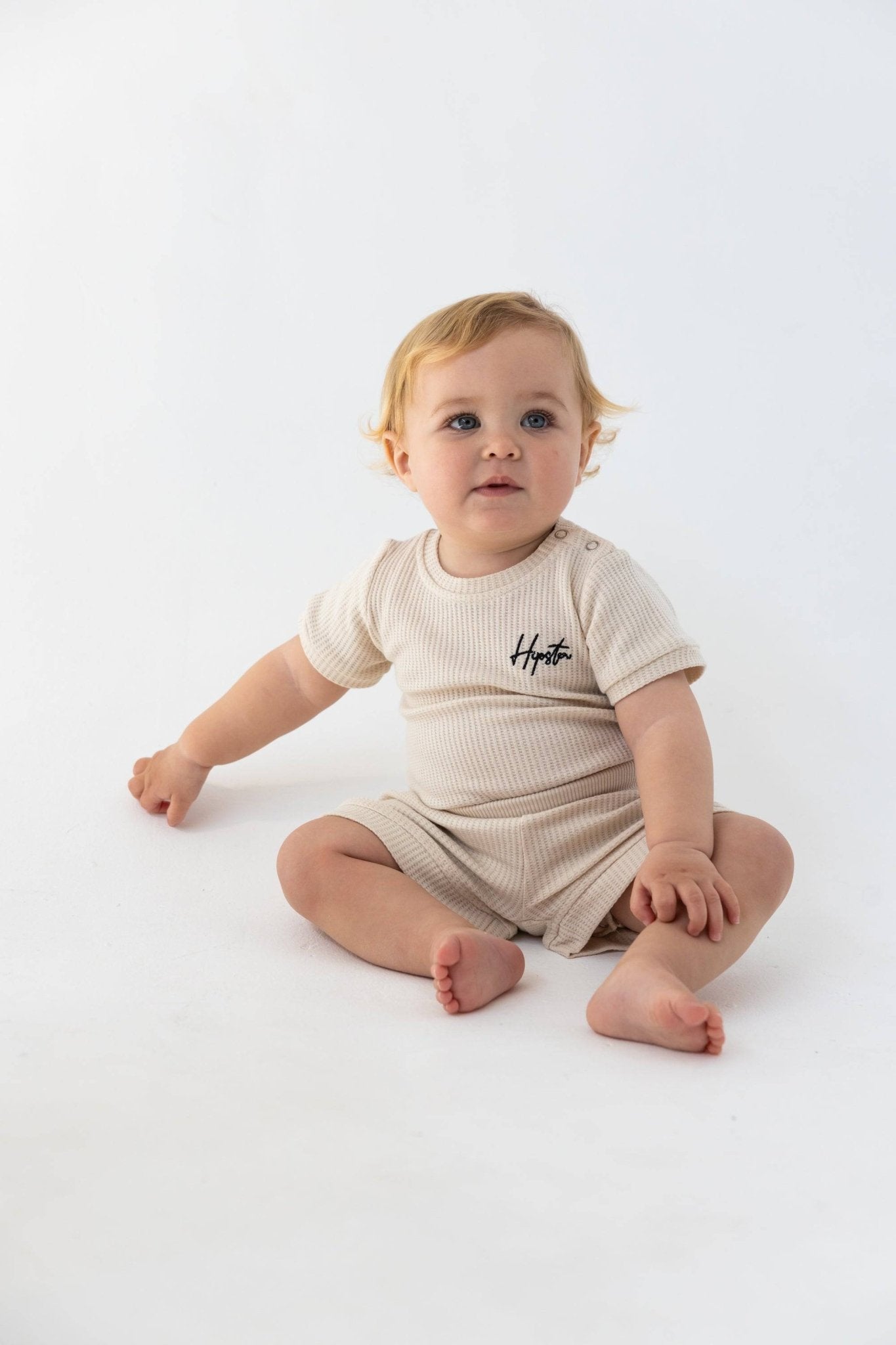 בגד גוף וופל בז' - Hipster