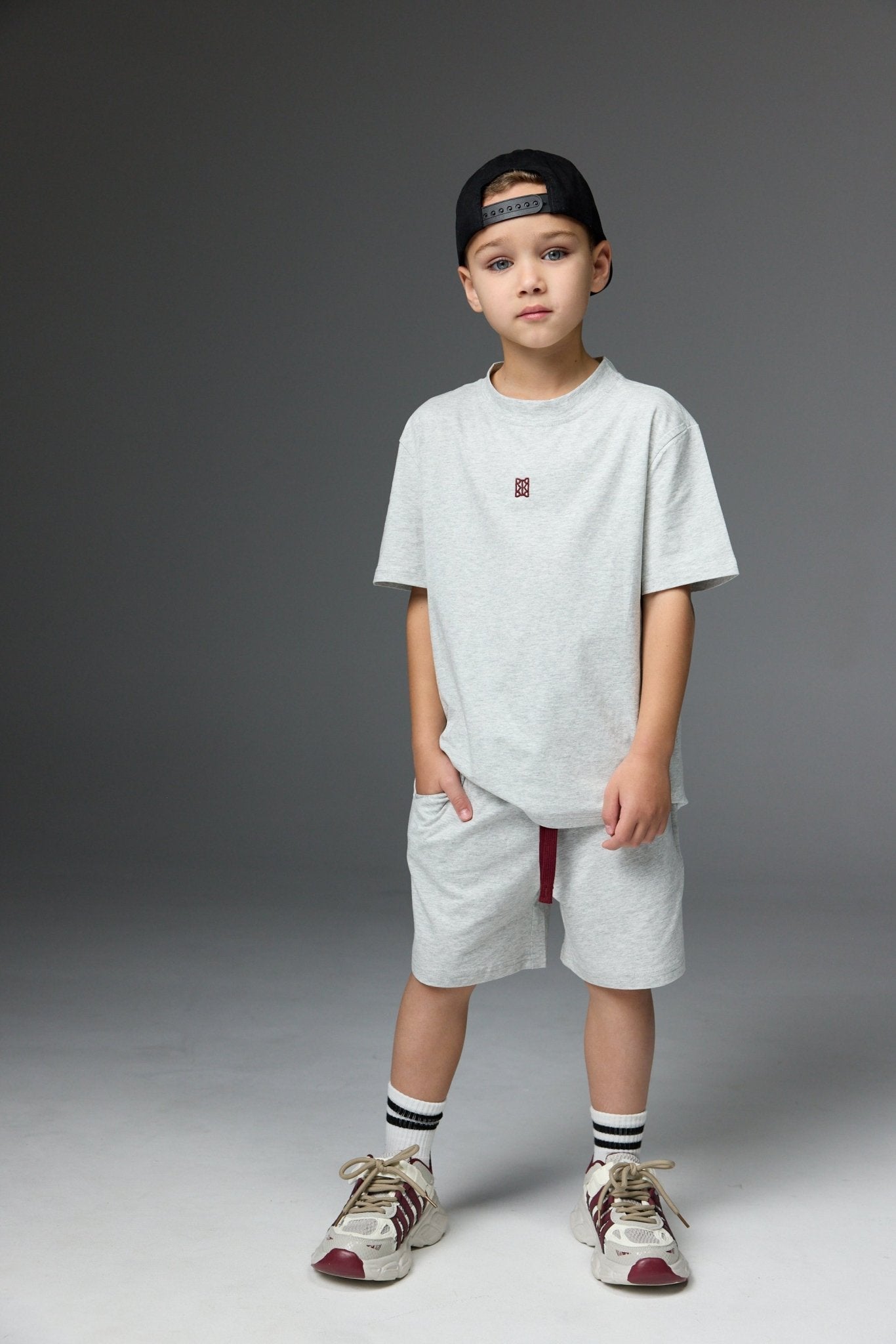 חליפת color אפור מלאנז - Hipster