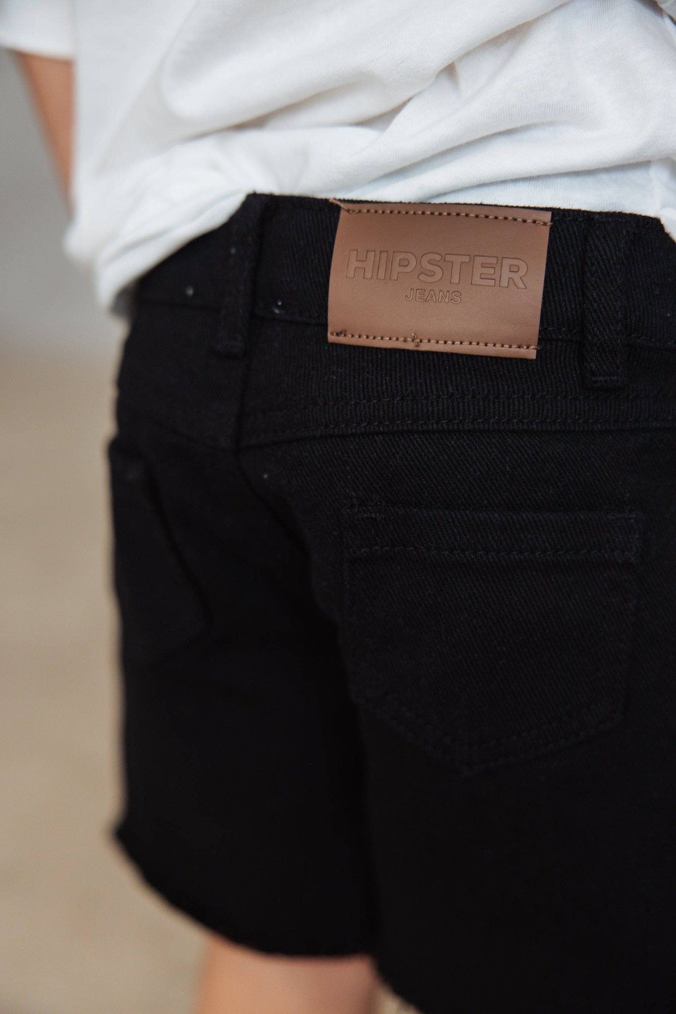 ג'ינס שחור קצר - Hipster