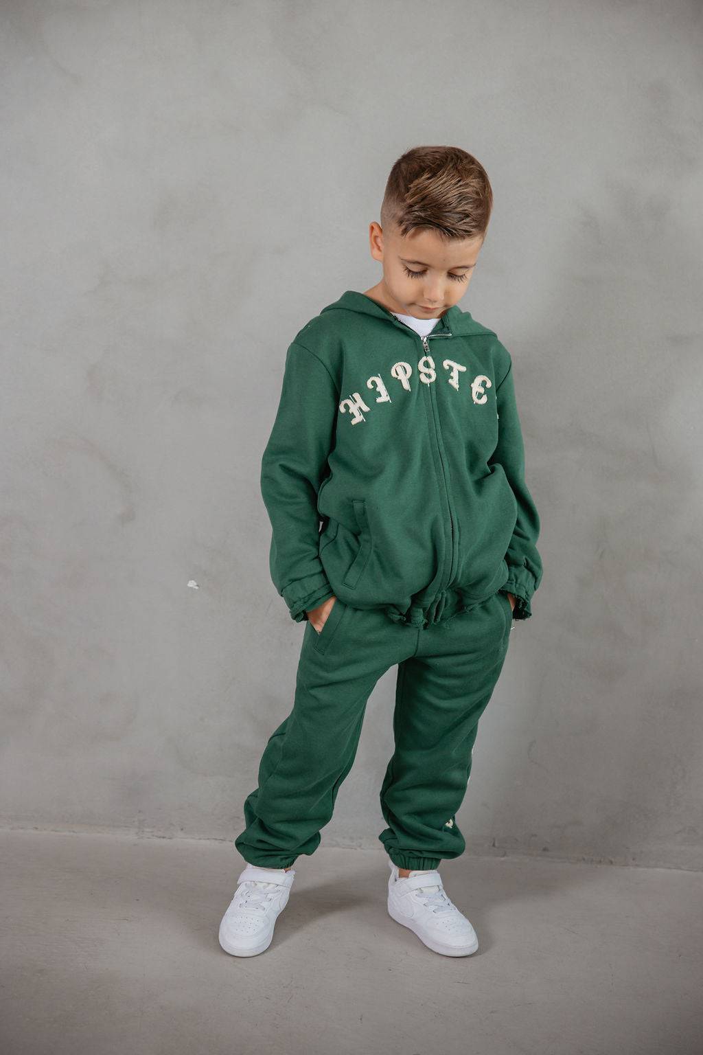 ג'קט טלאים ירוק - Hipster