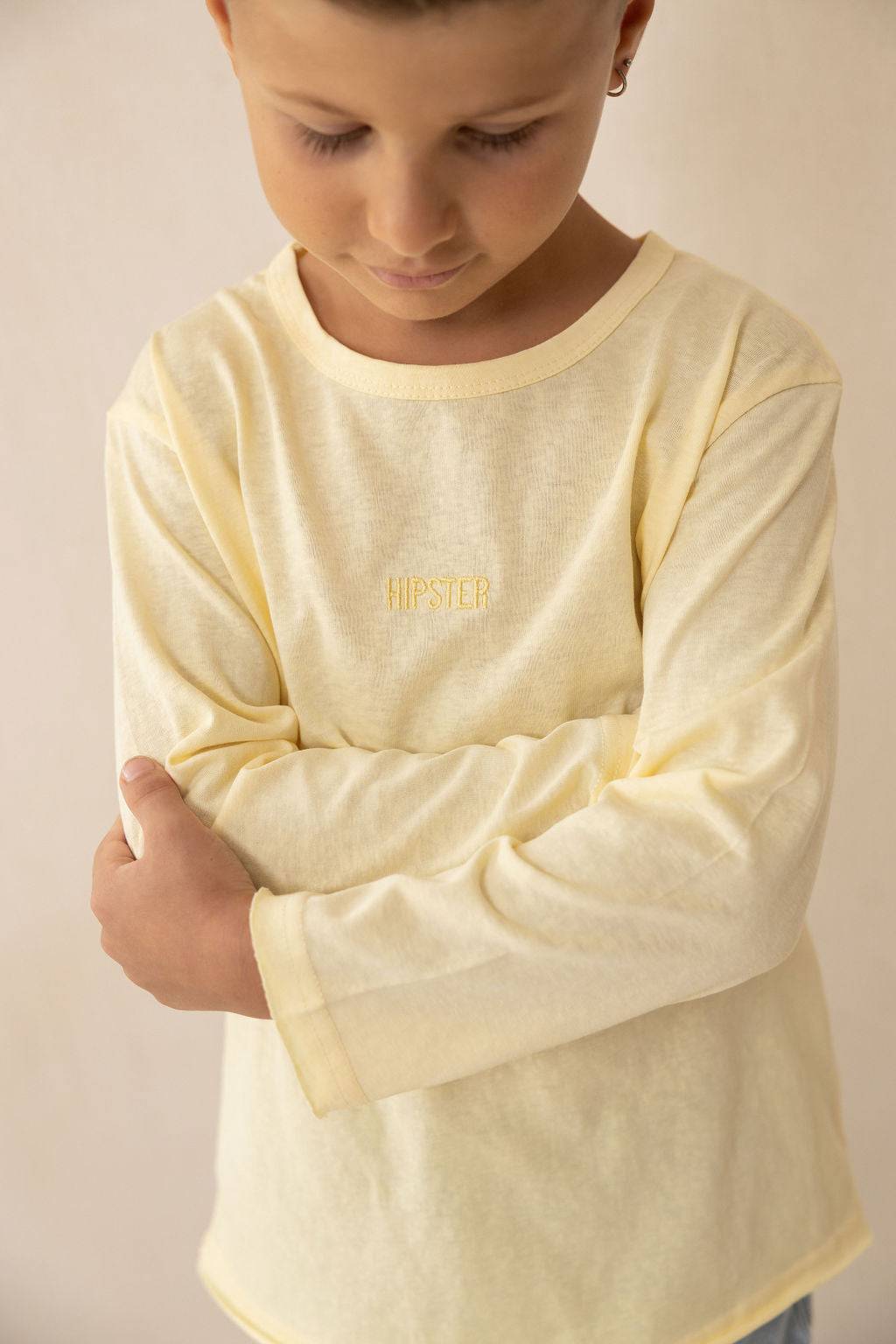 טי שירט צהובה ארוכה - Hipster