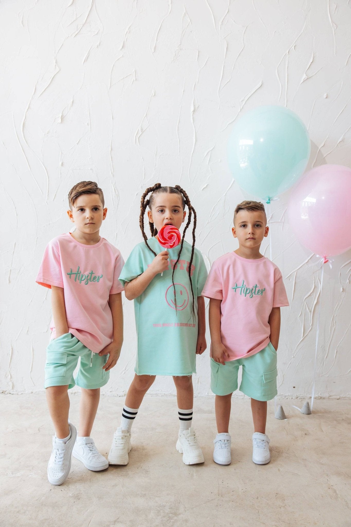 ירוקה Smile שמלת - Hipster