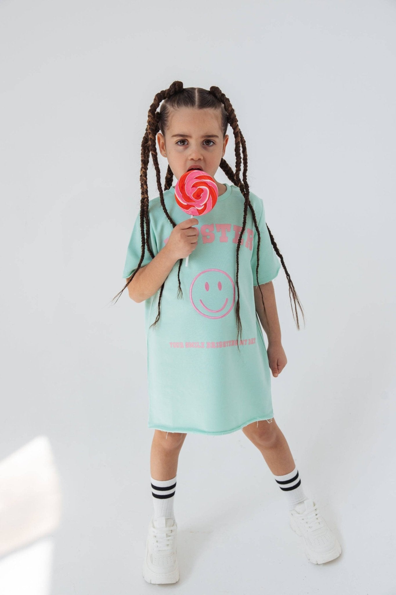 ירוקה Smile שמלת - Hipster