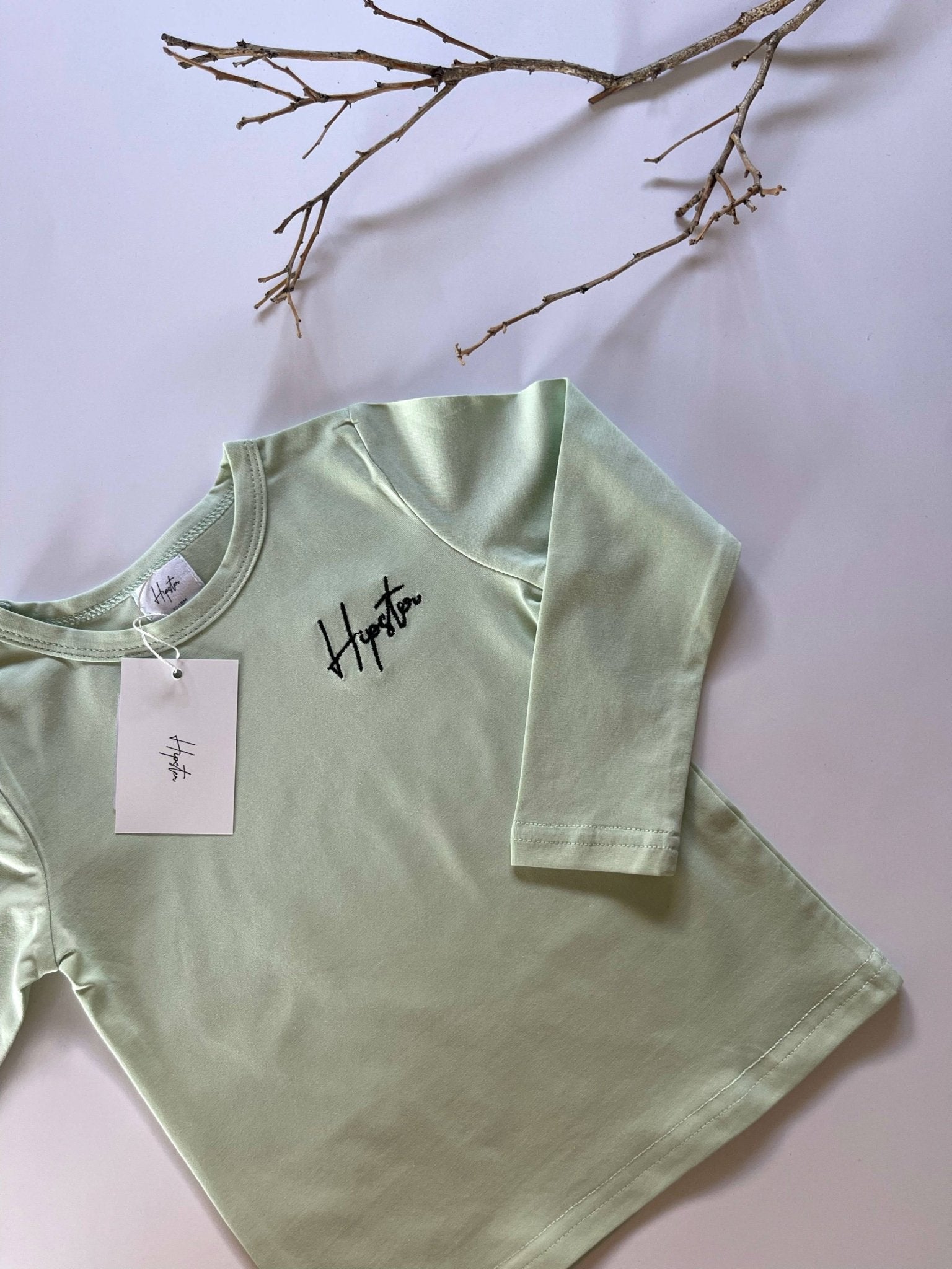 טישירט בייסיק מנטה - Hipster