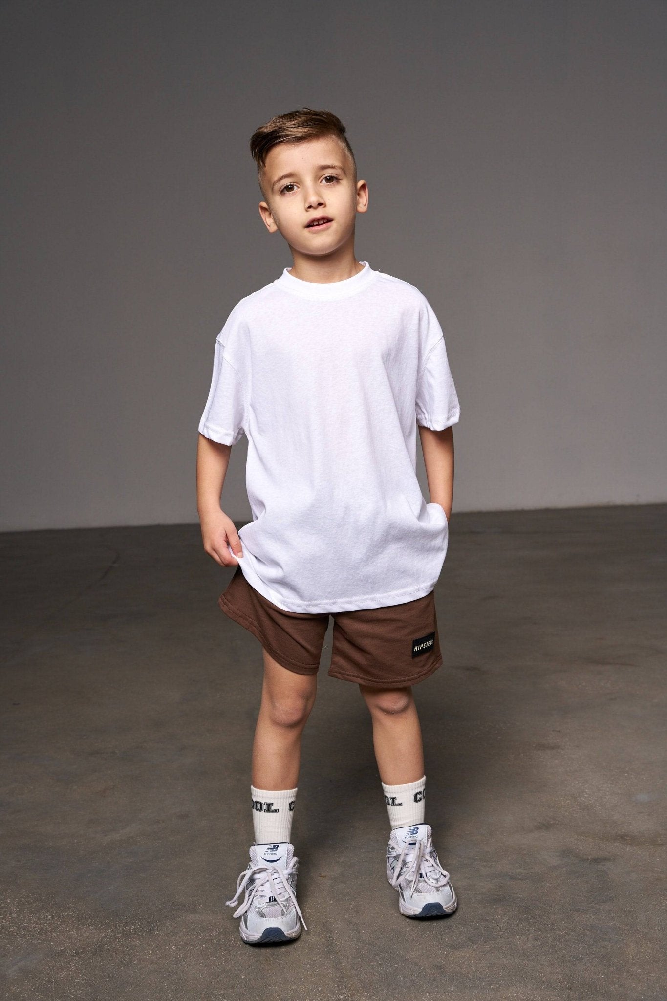 טישרט כותנה לבנה - Hipster