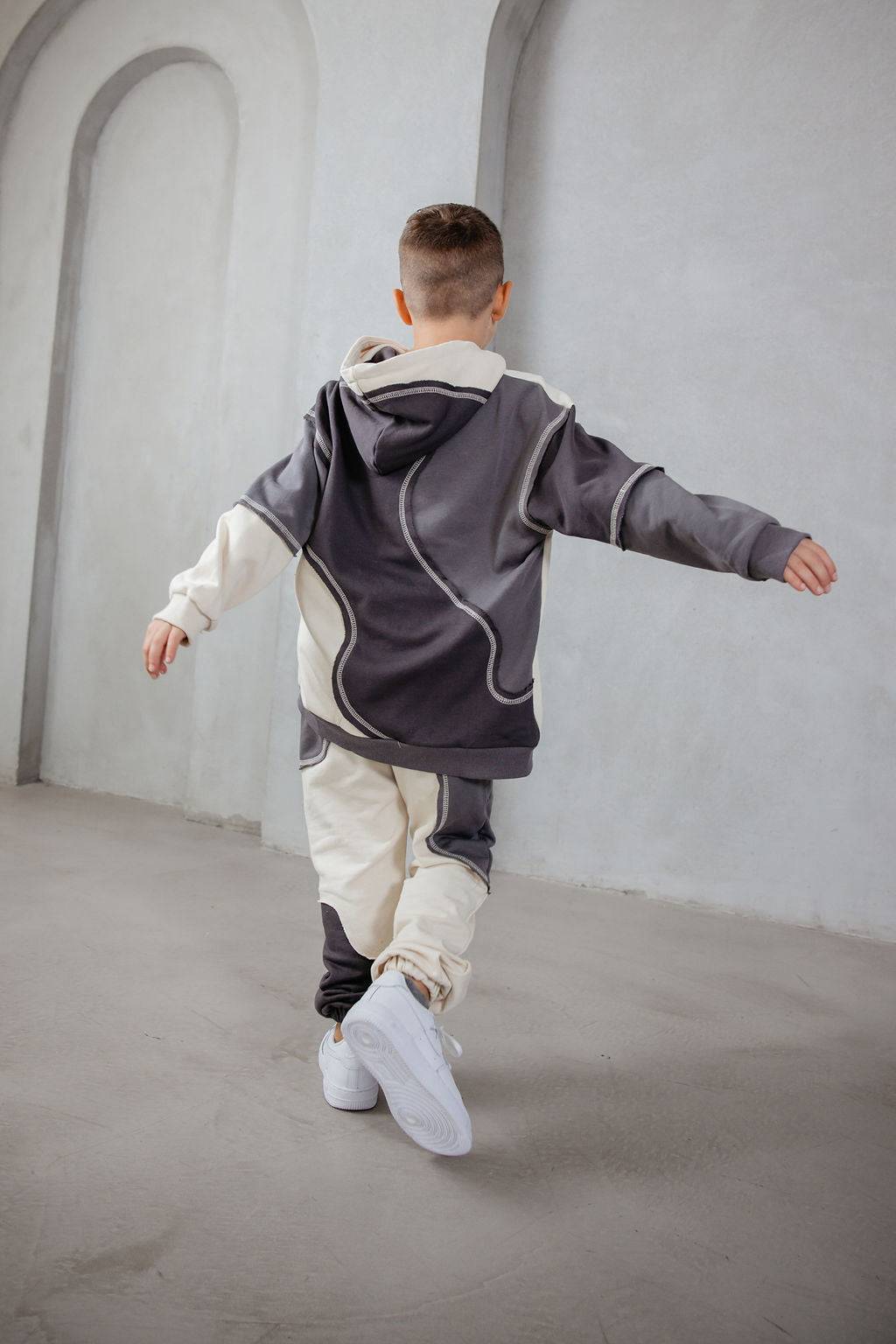 קפוצון ניק משולב אפור - Hipster