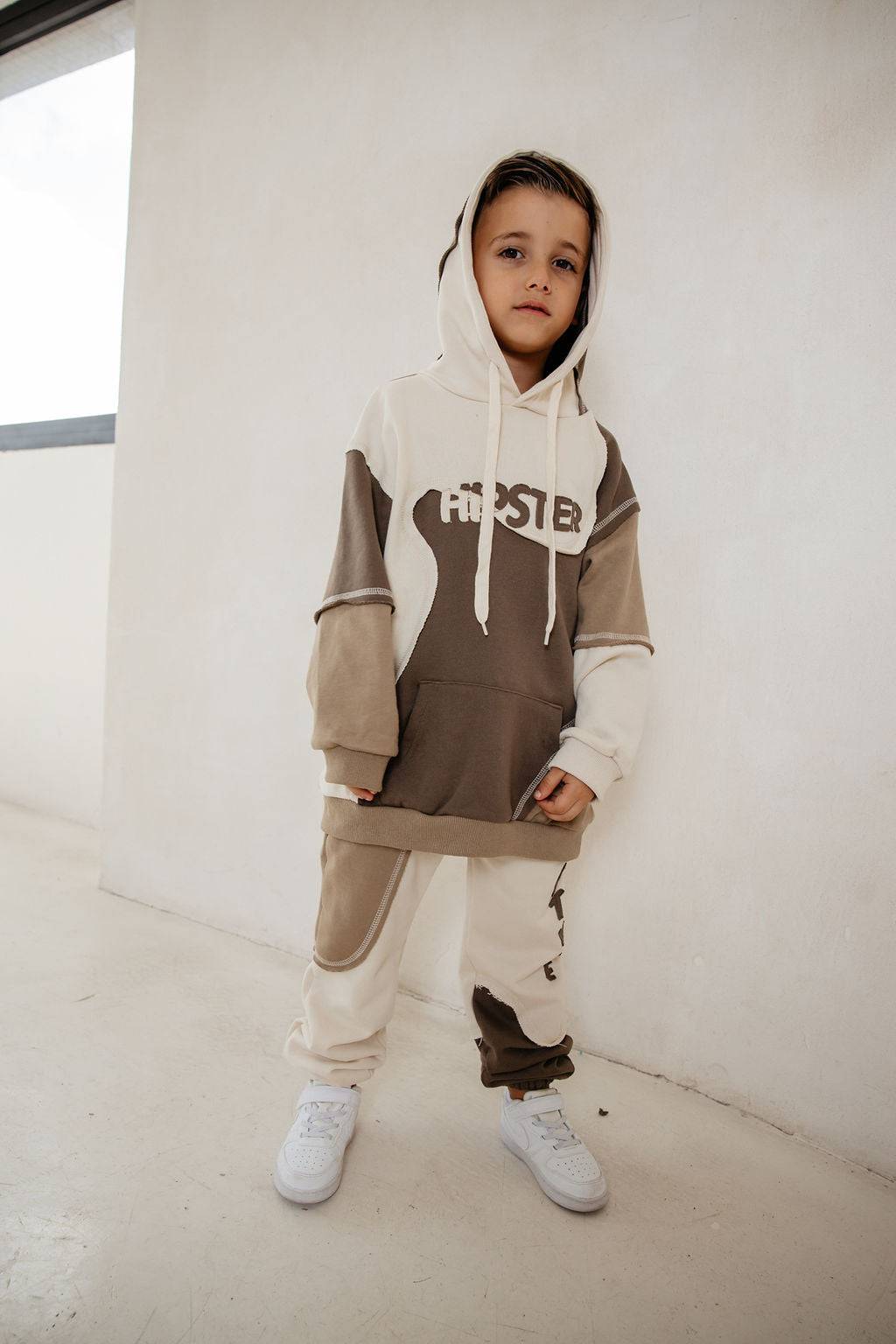 קפוצון ניק משולב חום - Hipster