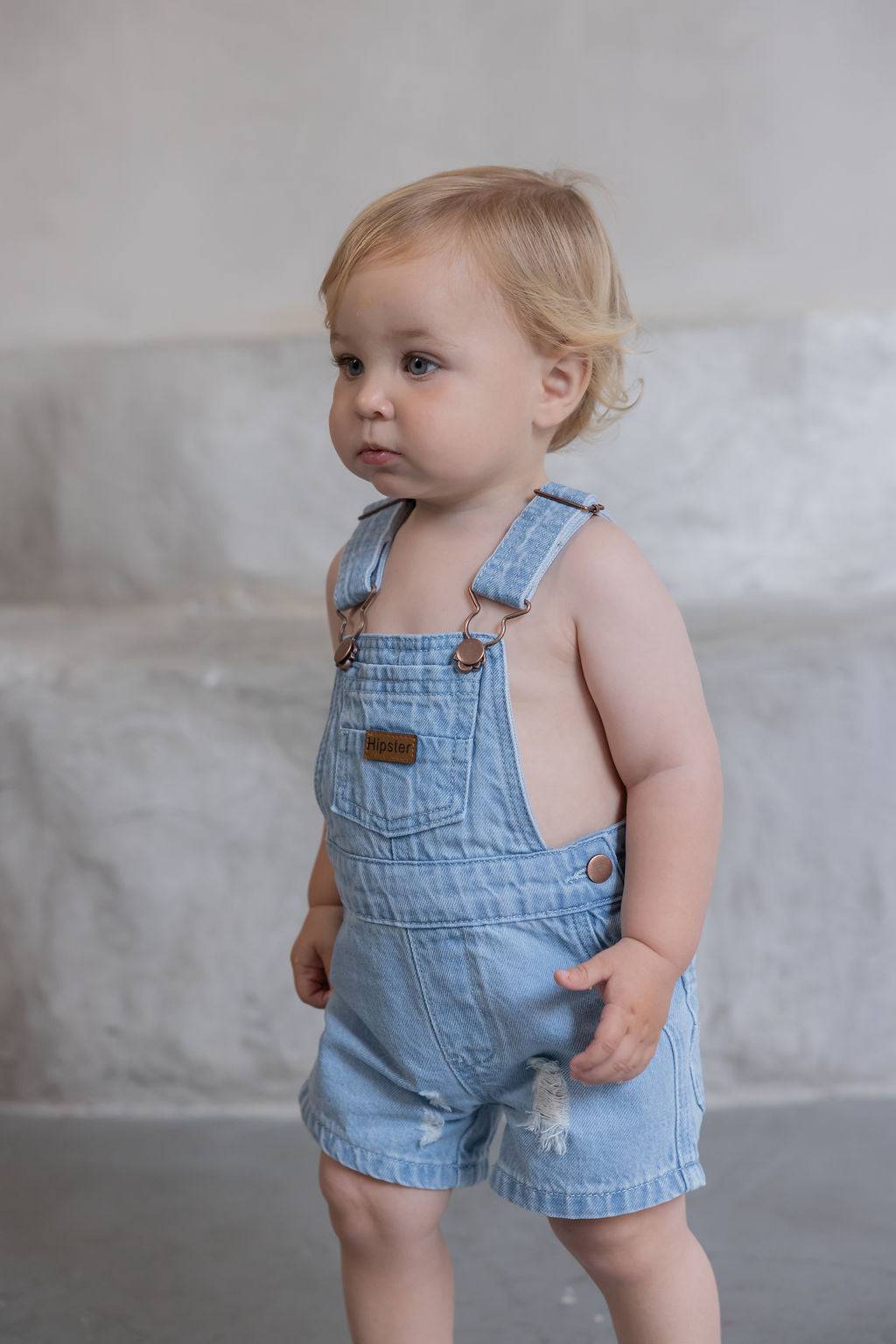 קצר DENIM אוברול - Hipster