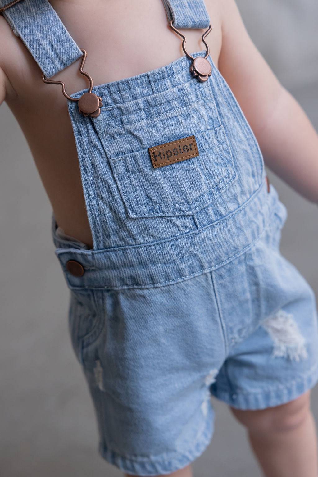 קצר DENIM אוברול - Hipster