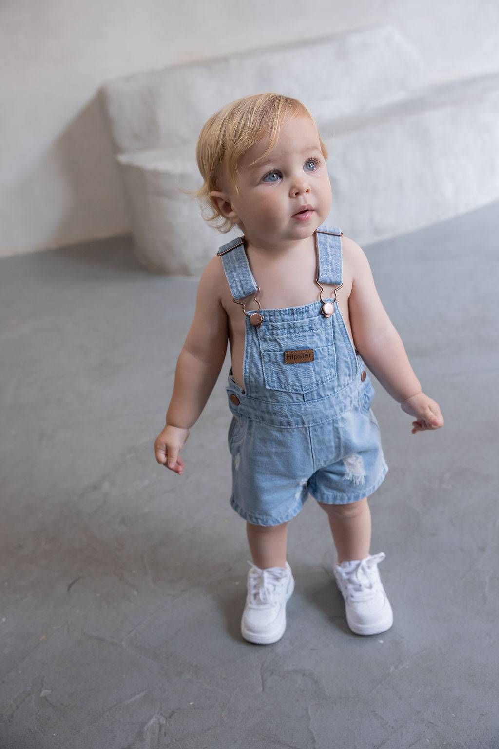 קצר DENIM אוברול - Hipster