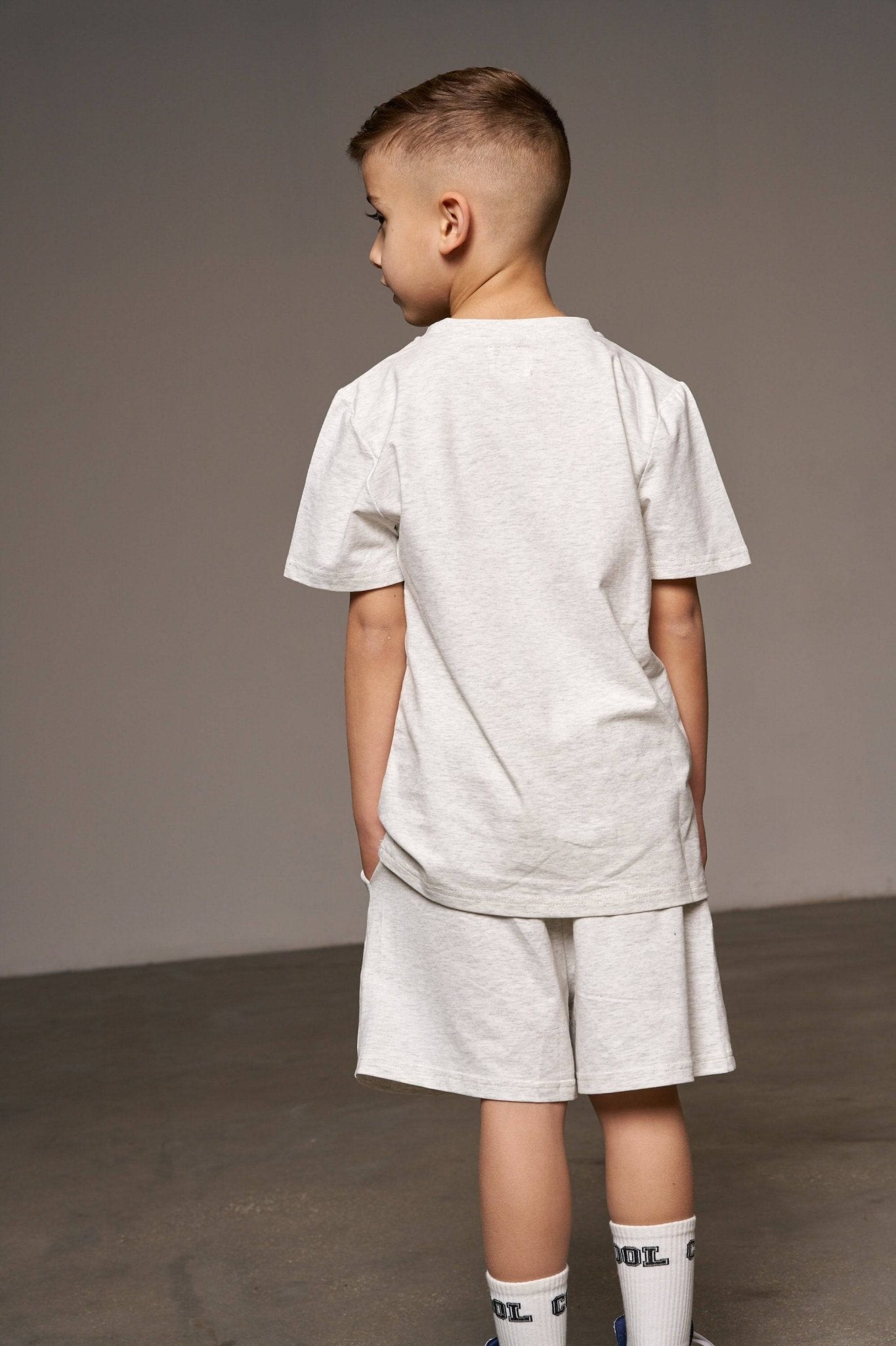 חליפת Basic אפור מלאנז' - Hipster