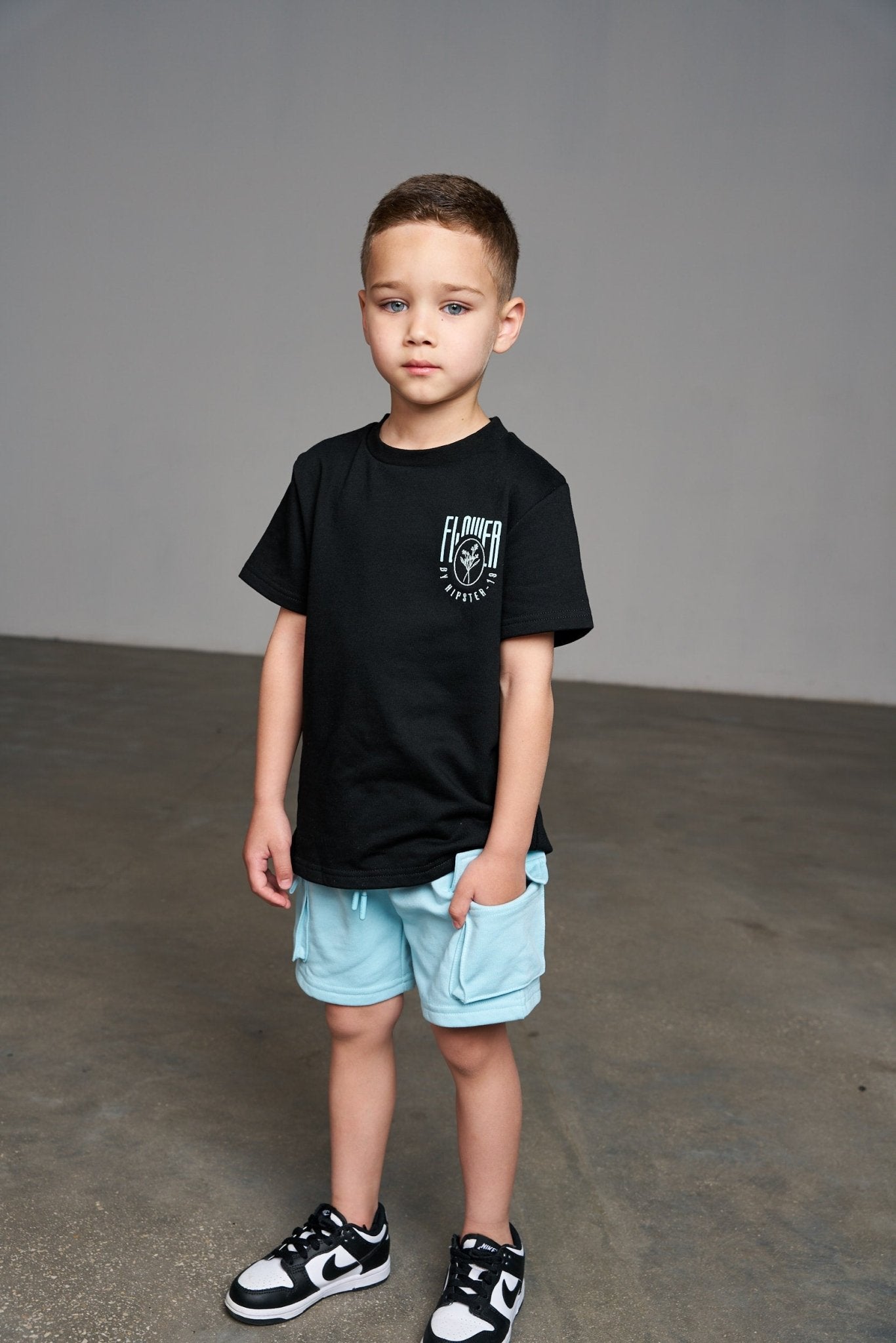 חליפת Flower תכלת - Hipster