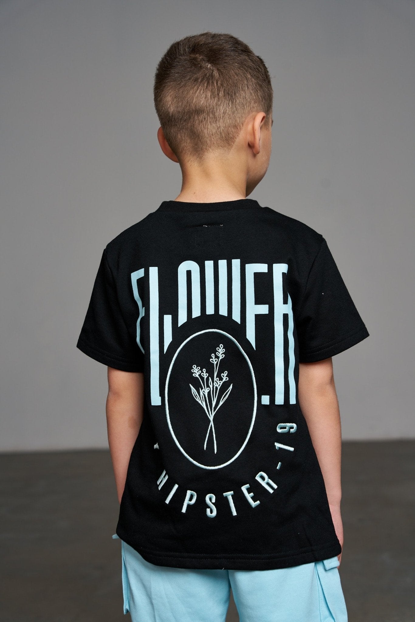 חליפת Flower תכלת - Hipster