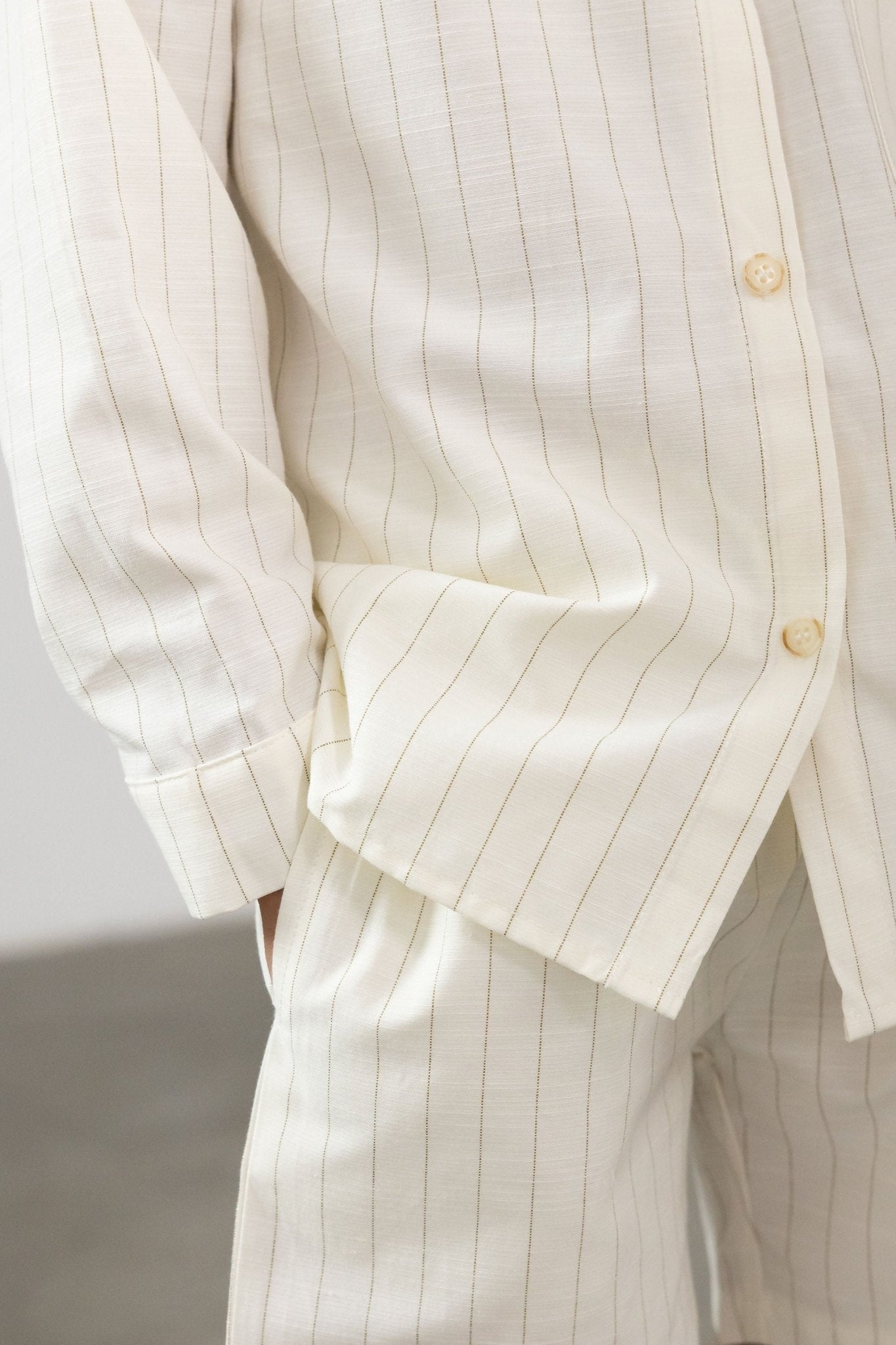 חליפת פשתן פסים - Hipster