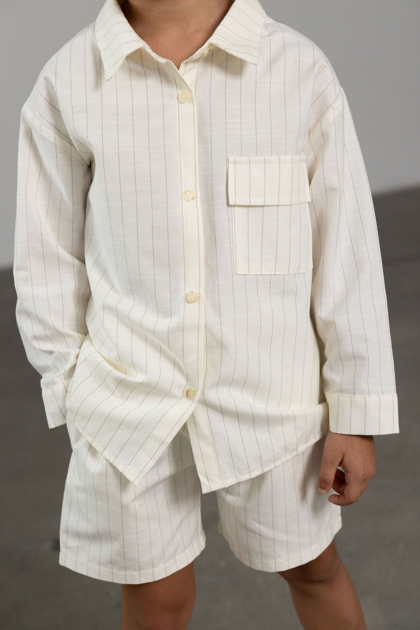 חליפת פשתן פסים - Hipster