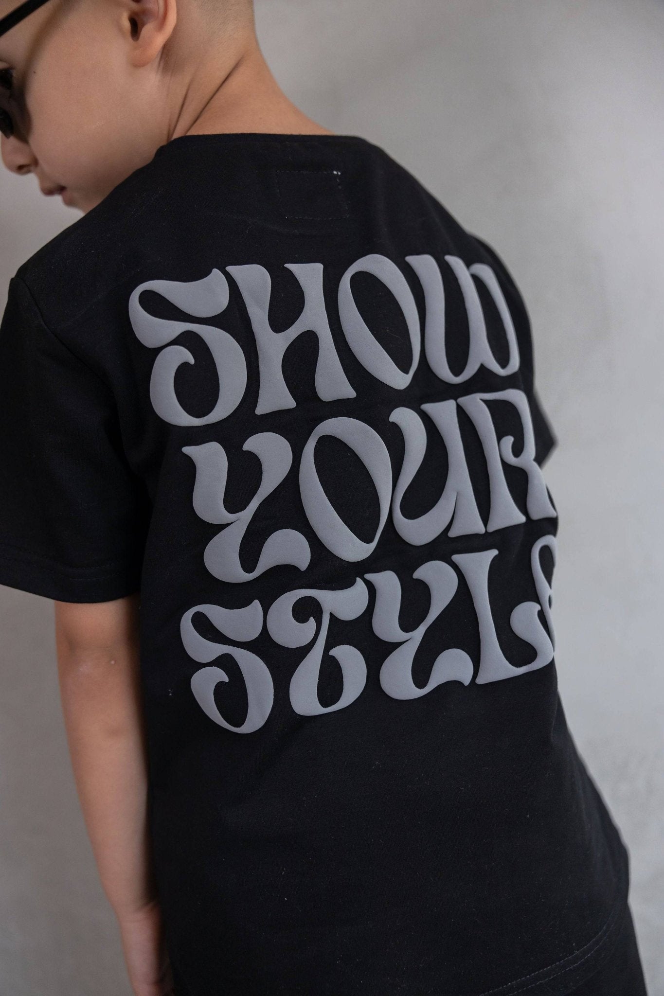 חליפת פוף סטייל שחורה - Hipster