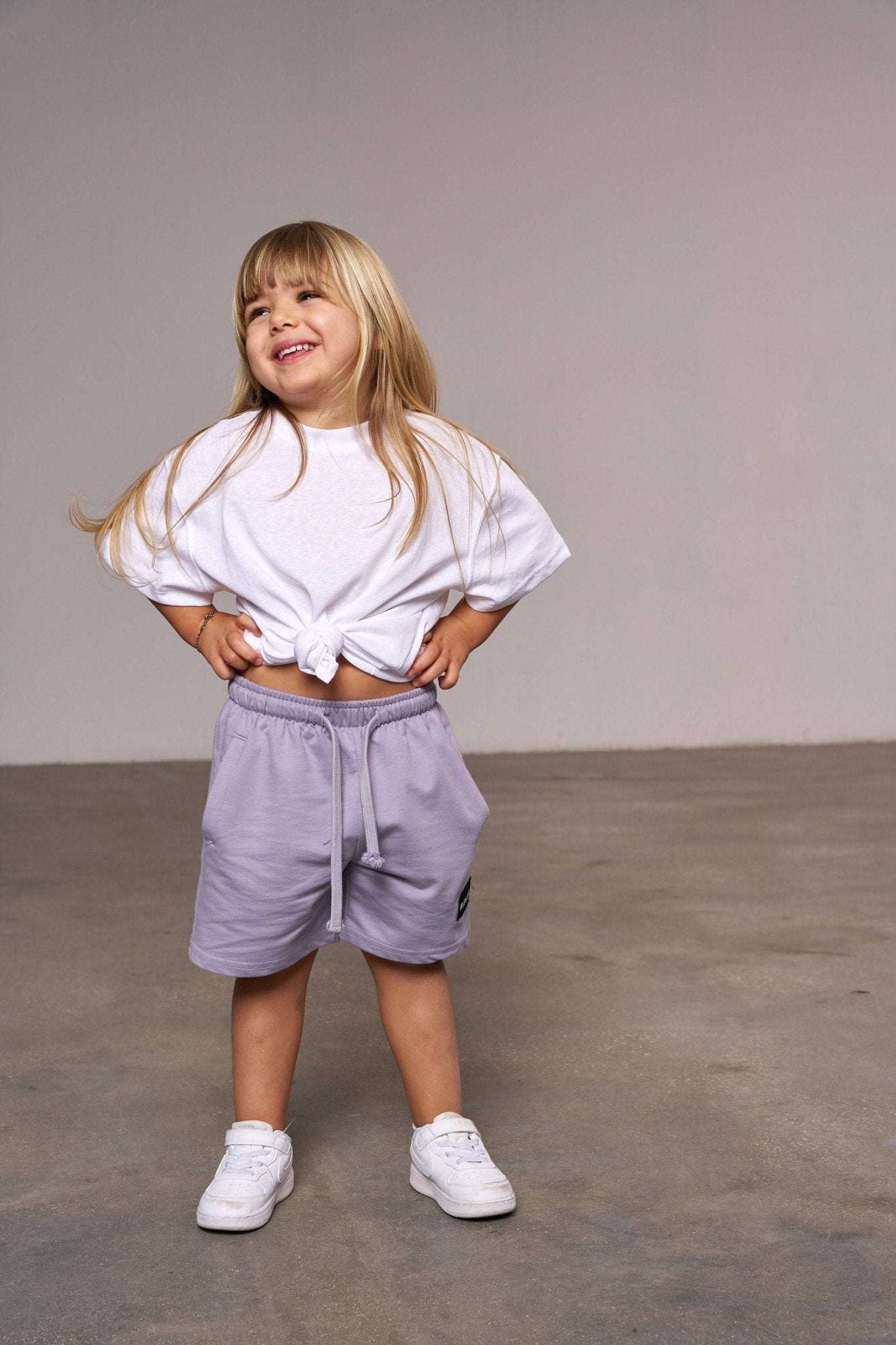 מכנס בייסיק קצר סגול - Hipster