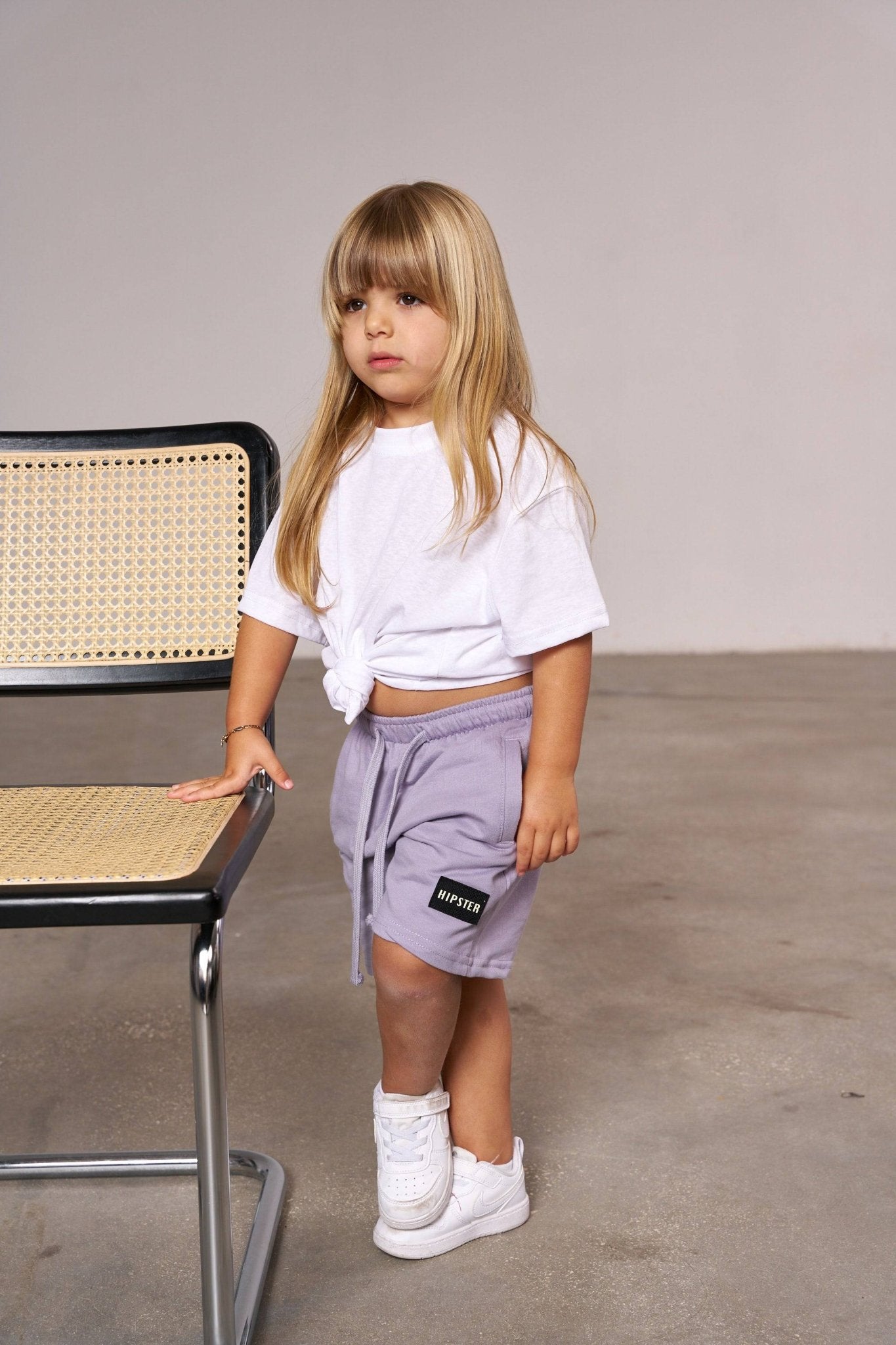 מכנס בייסיק קצר סגול - Hipster