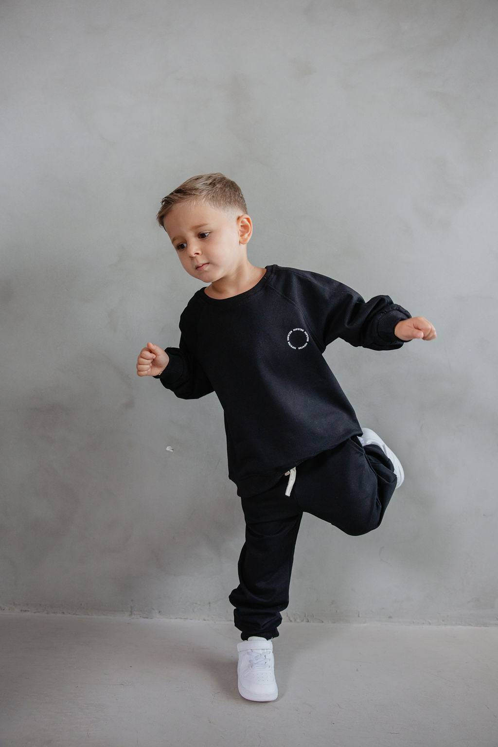 מכנס פראנץ טרי שחור - Hipster