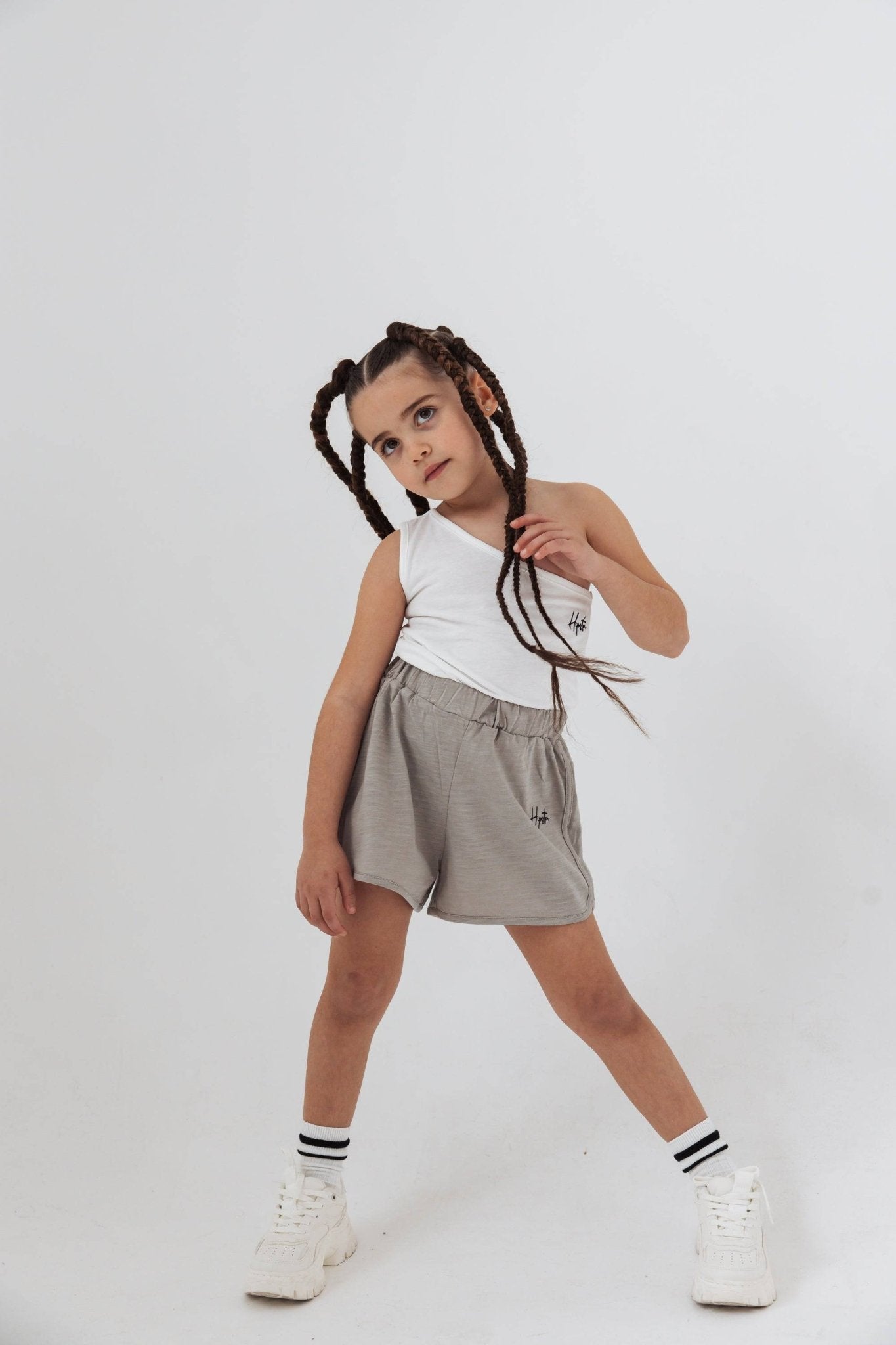 מכנס קצר בנות אפור - Hipster