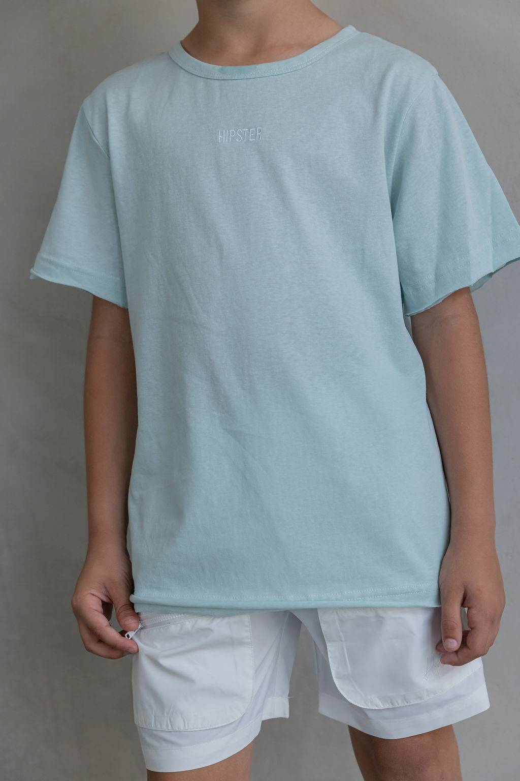 מכנס ניילון קצר לבן - Hipster