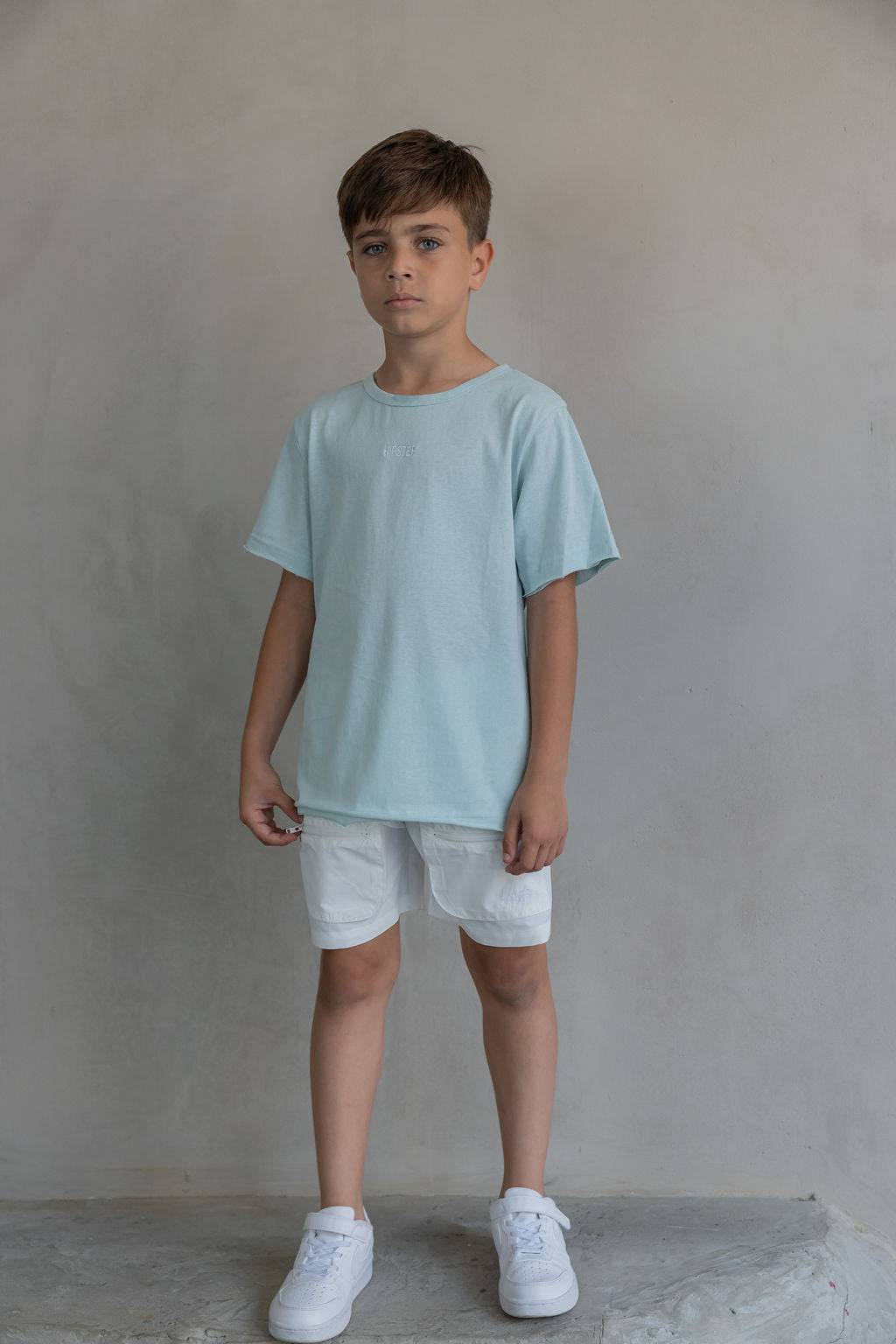 מכנס ניילון קצר לבן - Hipster