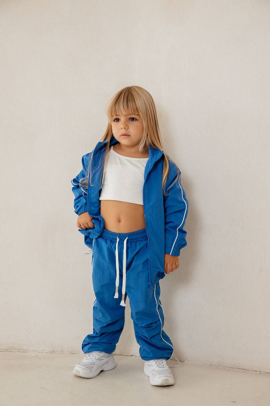 מכנס ניילון כחול רויאל - Hipster