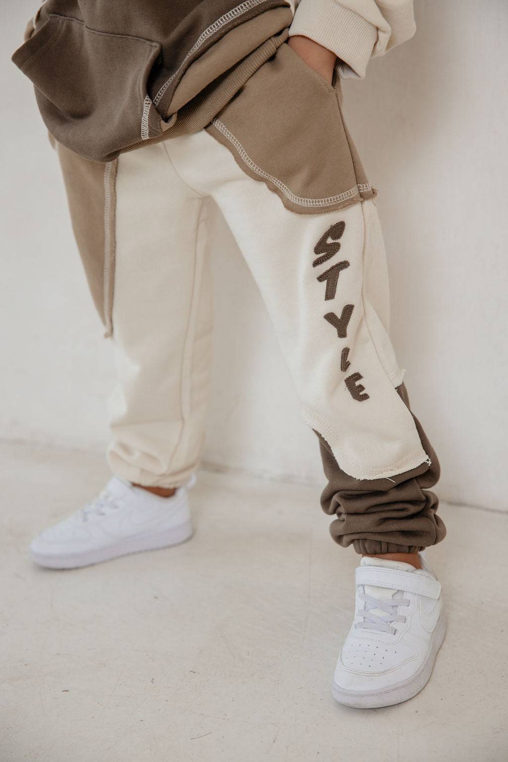 מכנס ניק משולב חום - Hipster