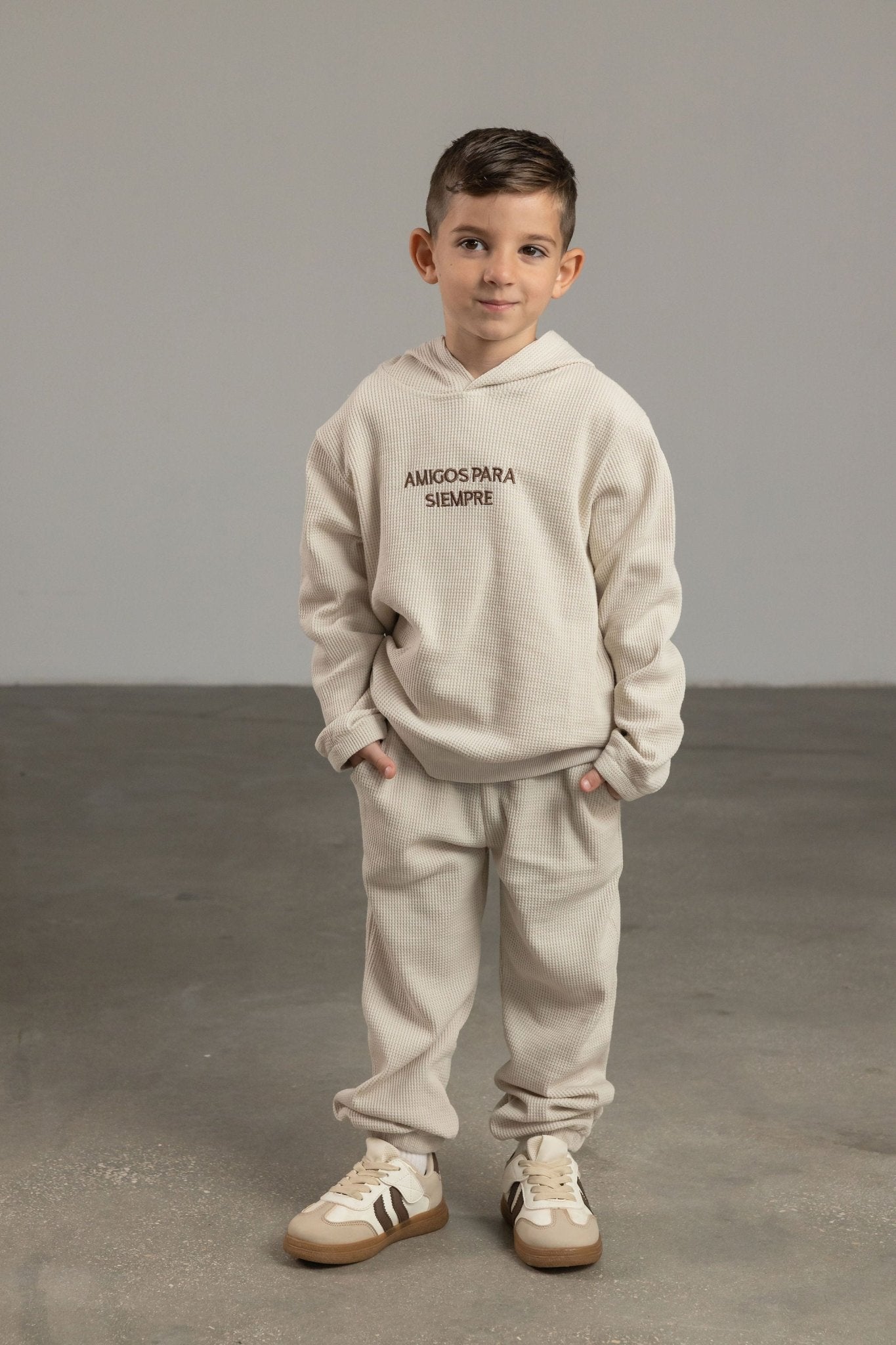 מכנס וופל AMIGOS בז - Hipster