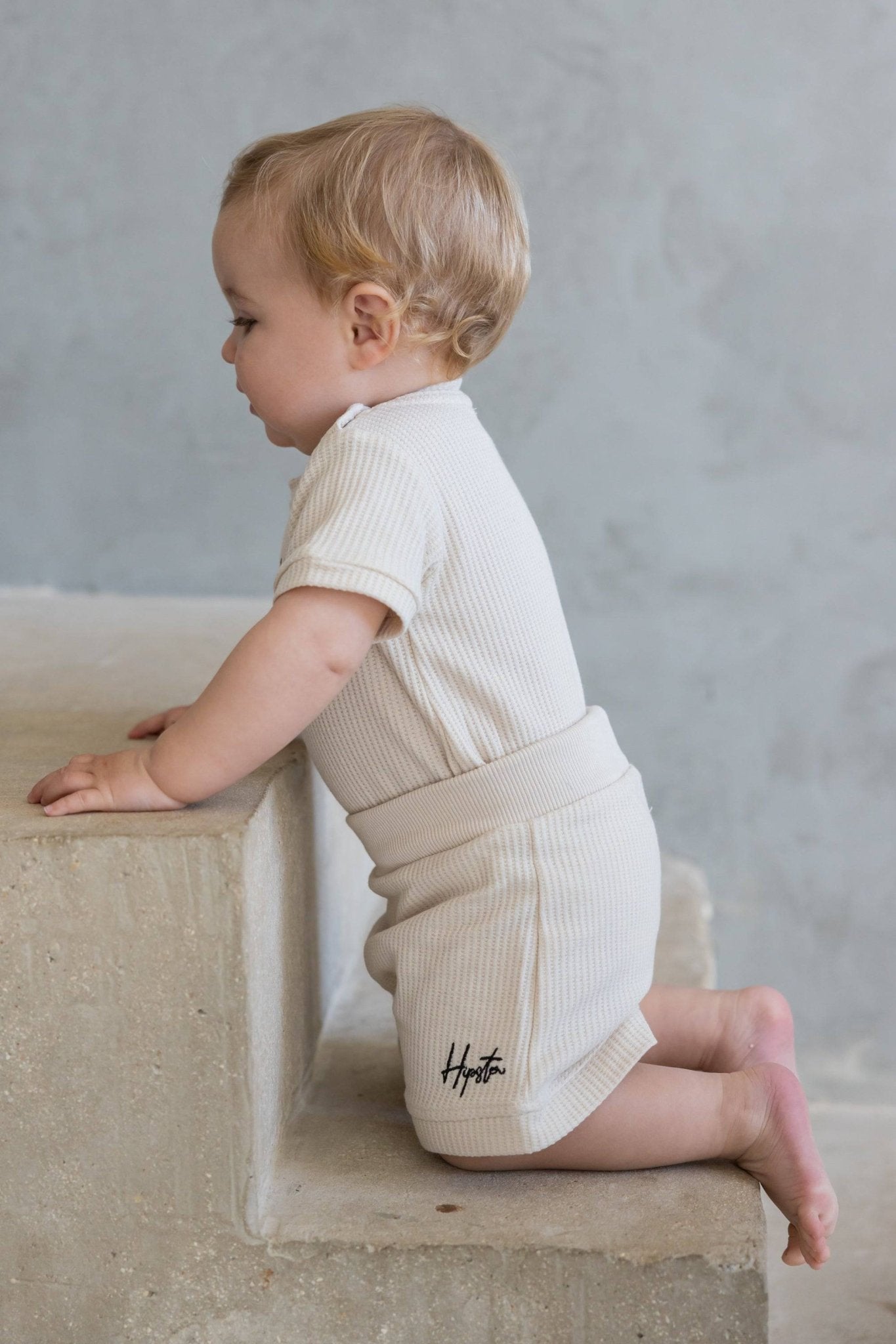 מכנס וופל בז' - Hipster