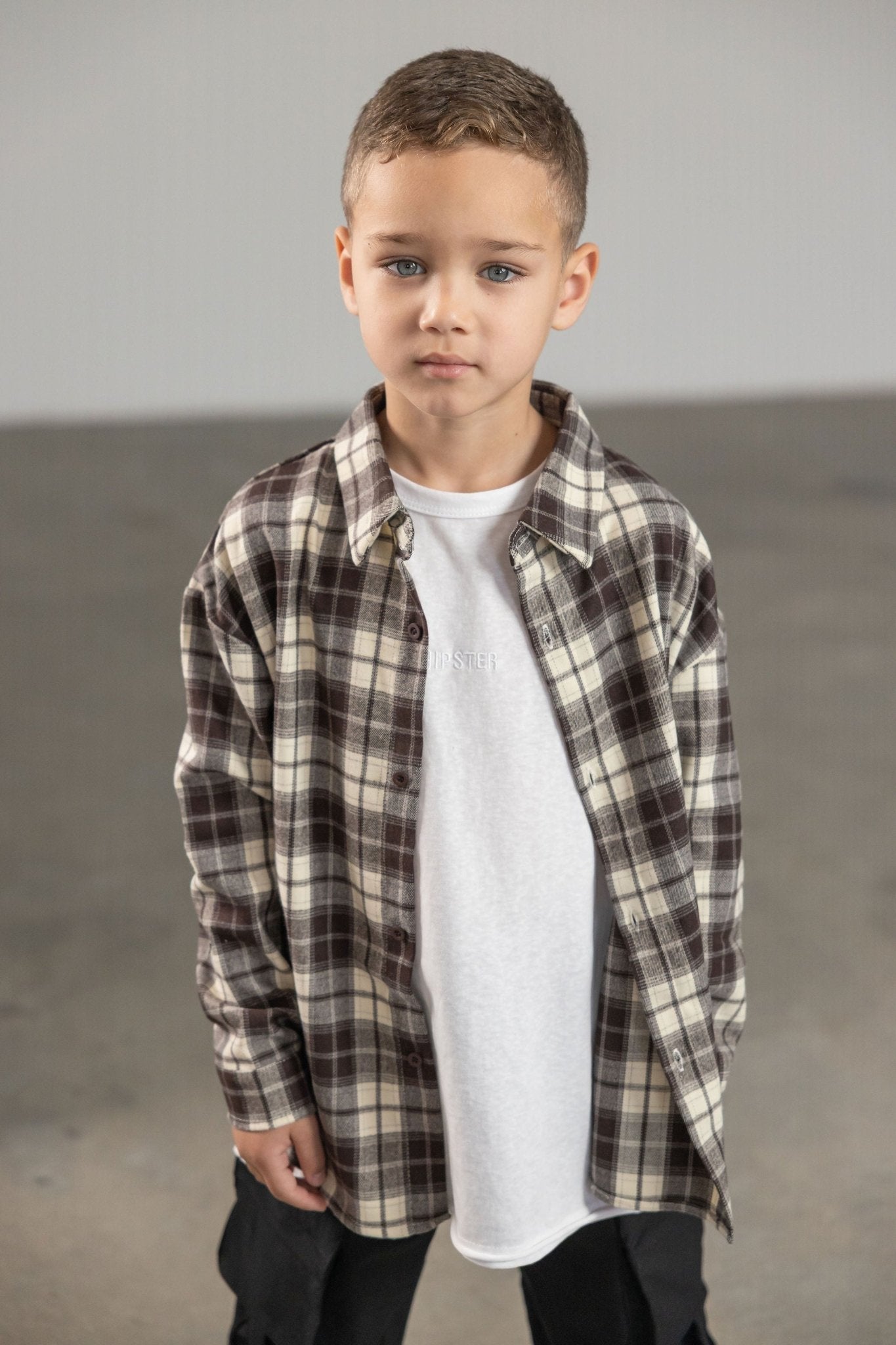 מכופתרת משבצות - Hipster