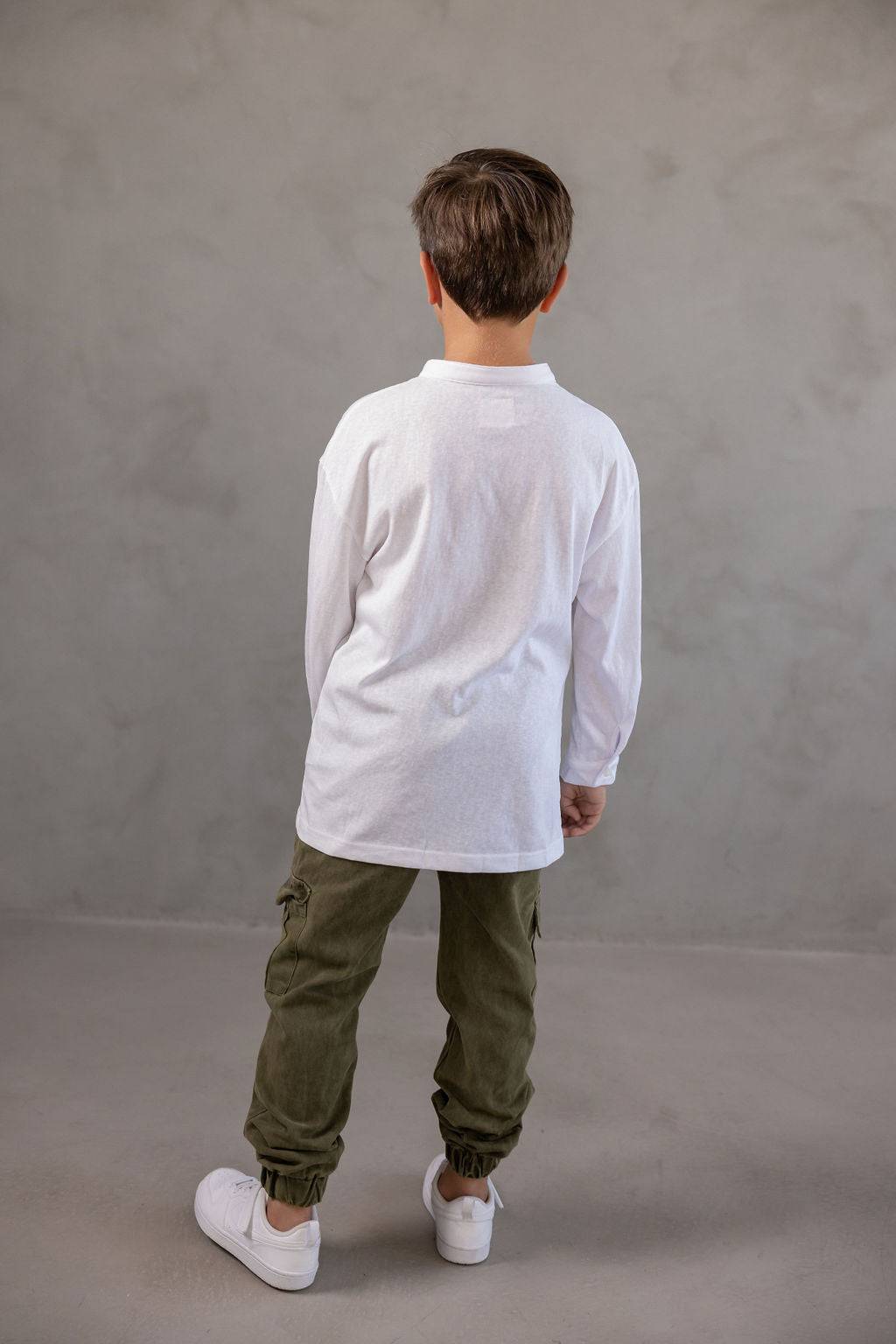 מכופתרת כותנה לבנה - Hipster